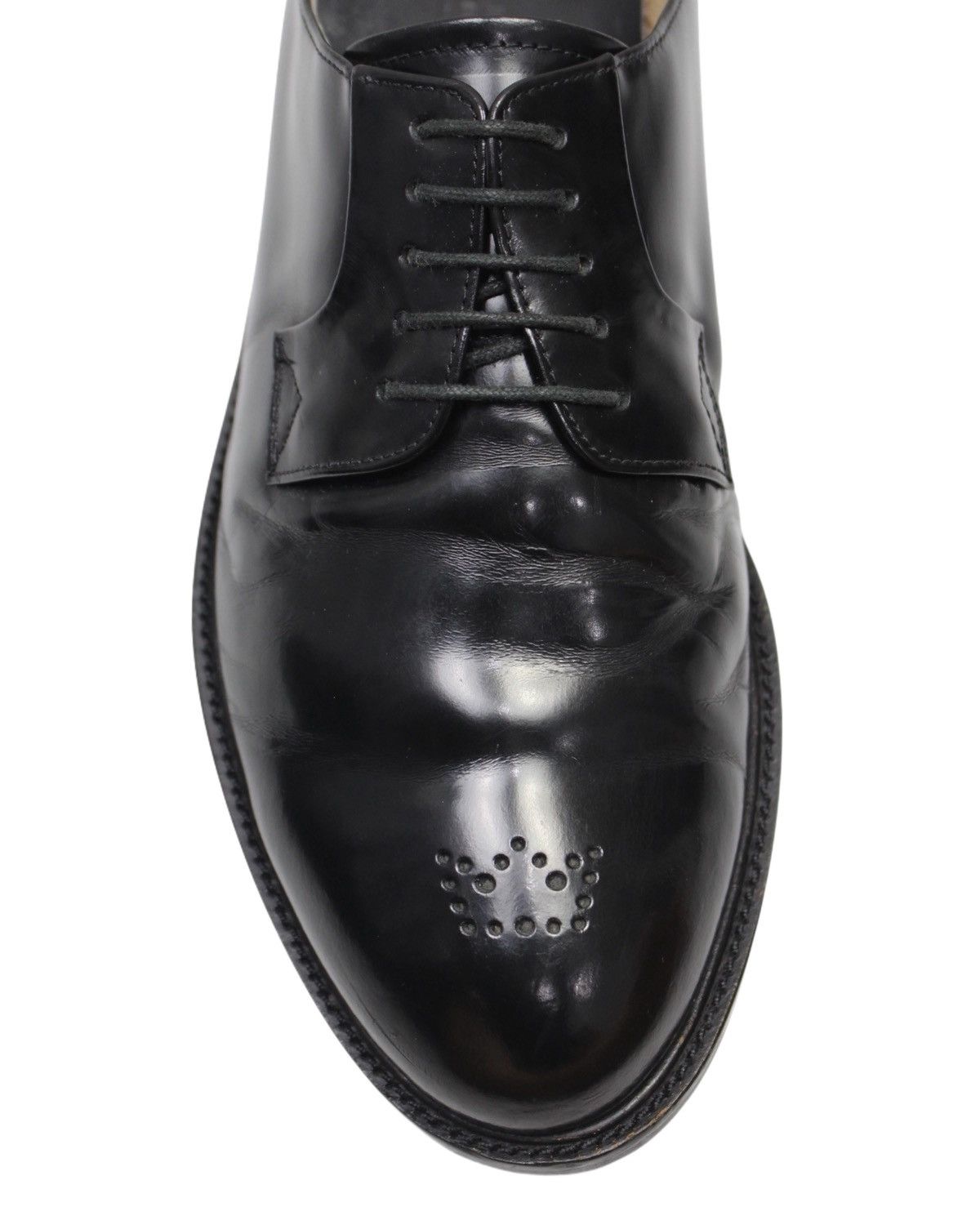 Japanese Brand 2000S SI HAND MADE SHOES COLLECTION BLACK DERBY MULE Size US 9.5 / EU 42-43 - 8 Thumbnail