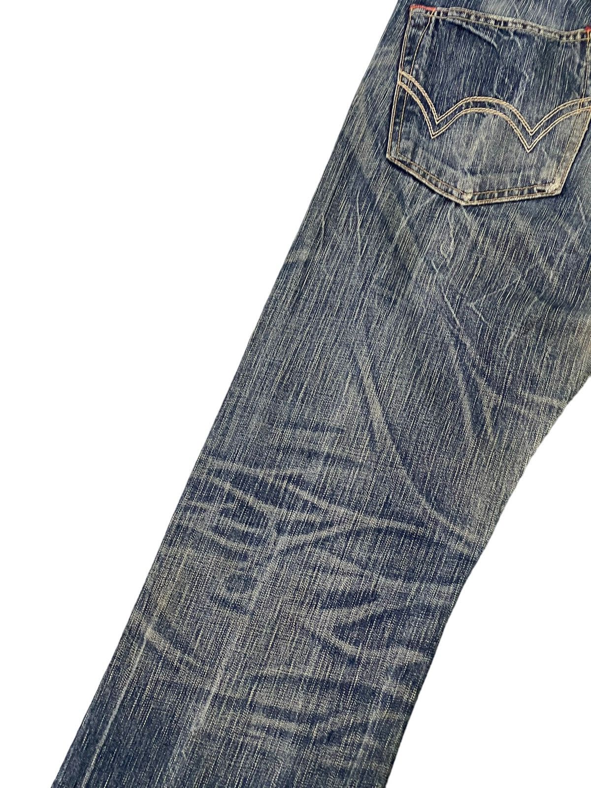 Edwin Flare Jeans Edwin Japan Faded Distress Boot Cut 8🟦0 Size US 35 - 15 Thumbnail