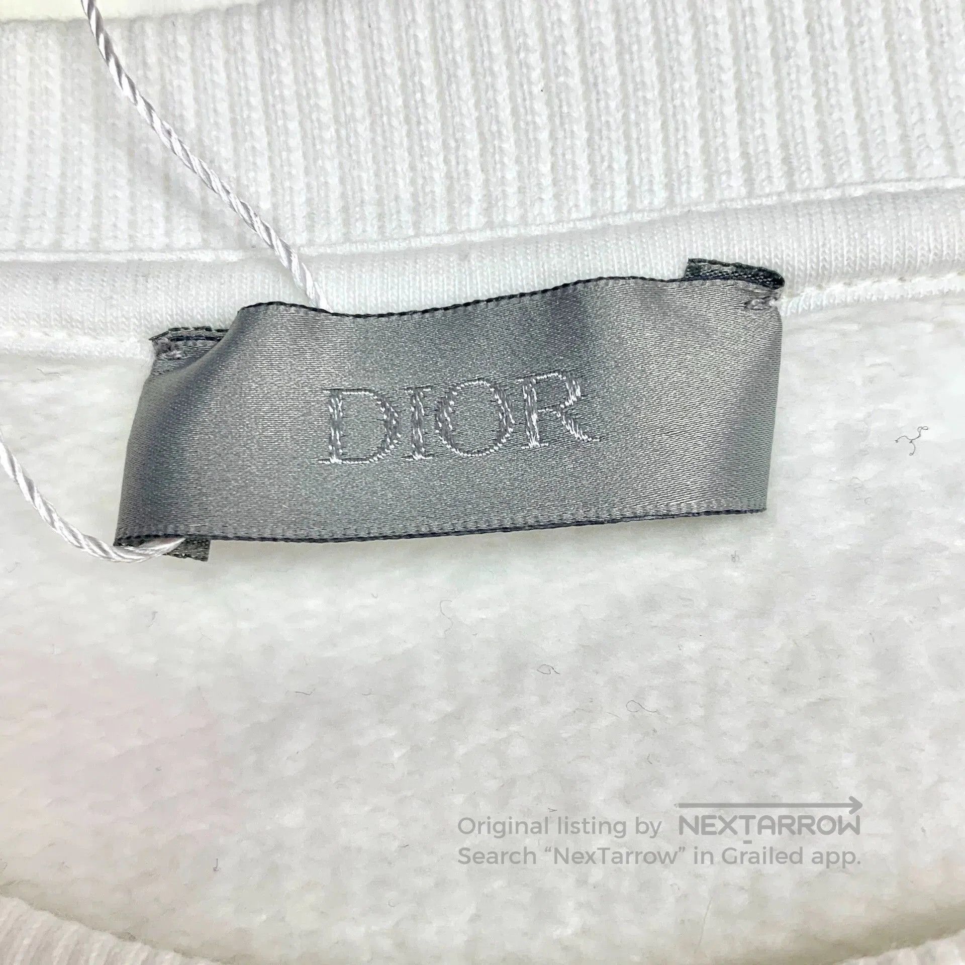 Dior white bee embellished long sleeve sweatshirt. Size US L / EU 52-54 / 3 - 6 Thumbnail
