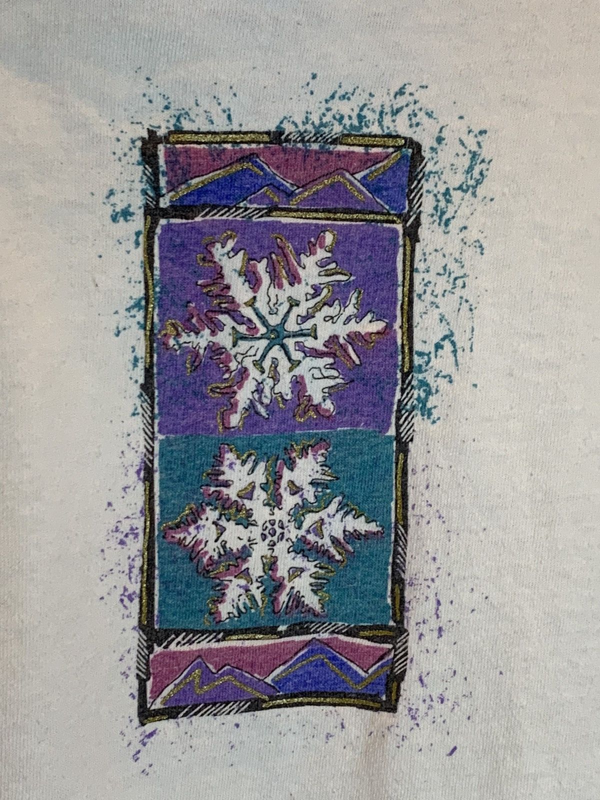 Vintage *RARE* Vintage 1991 Park City Utah Ski Snow Winter Art Shirt Size US L / EU 52-54 / 3 - 6 Thumbnail