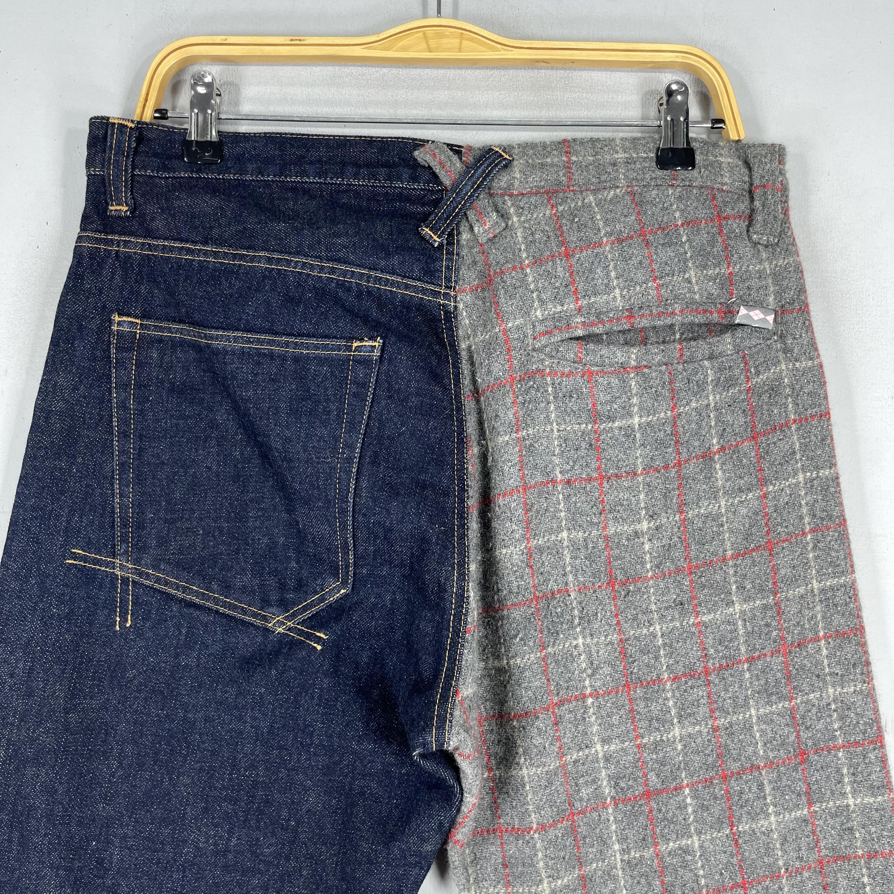 Japanese Brand Vintage Flaph Japanese Denim Reconstruct Selvedge Jeans Size US 33 - 2 Thumbnail