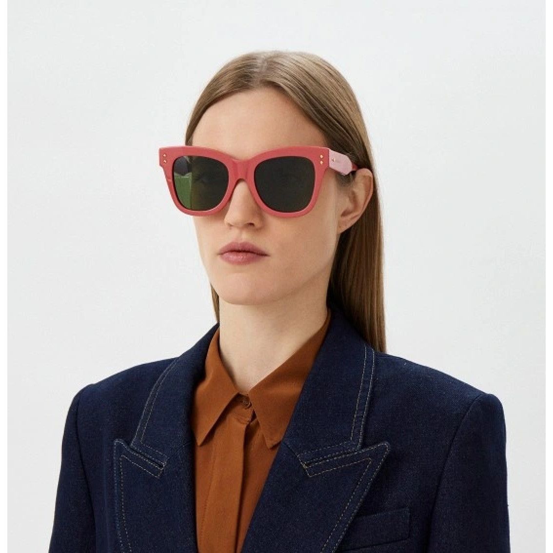 Gucci New Gucci Sunglasses GG1082S 004 Pink Green Women Size ONE SIZE - 4 Thumbnail