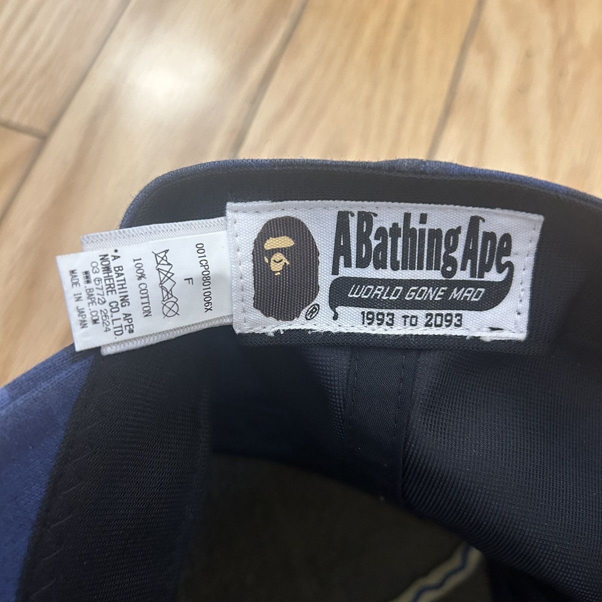 Bape Bape Baseball Cap Blue Camo Logo #2 Size ONE SIZE - 3 Thumbnail