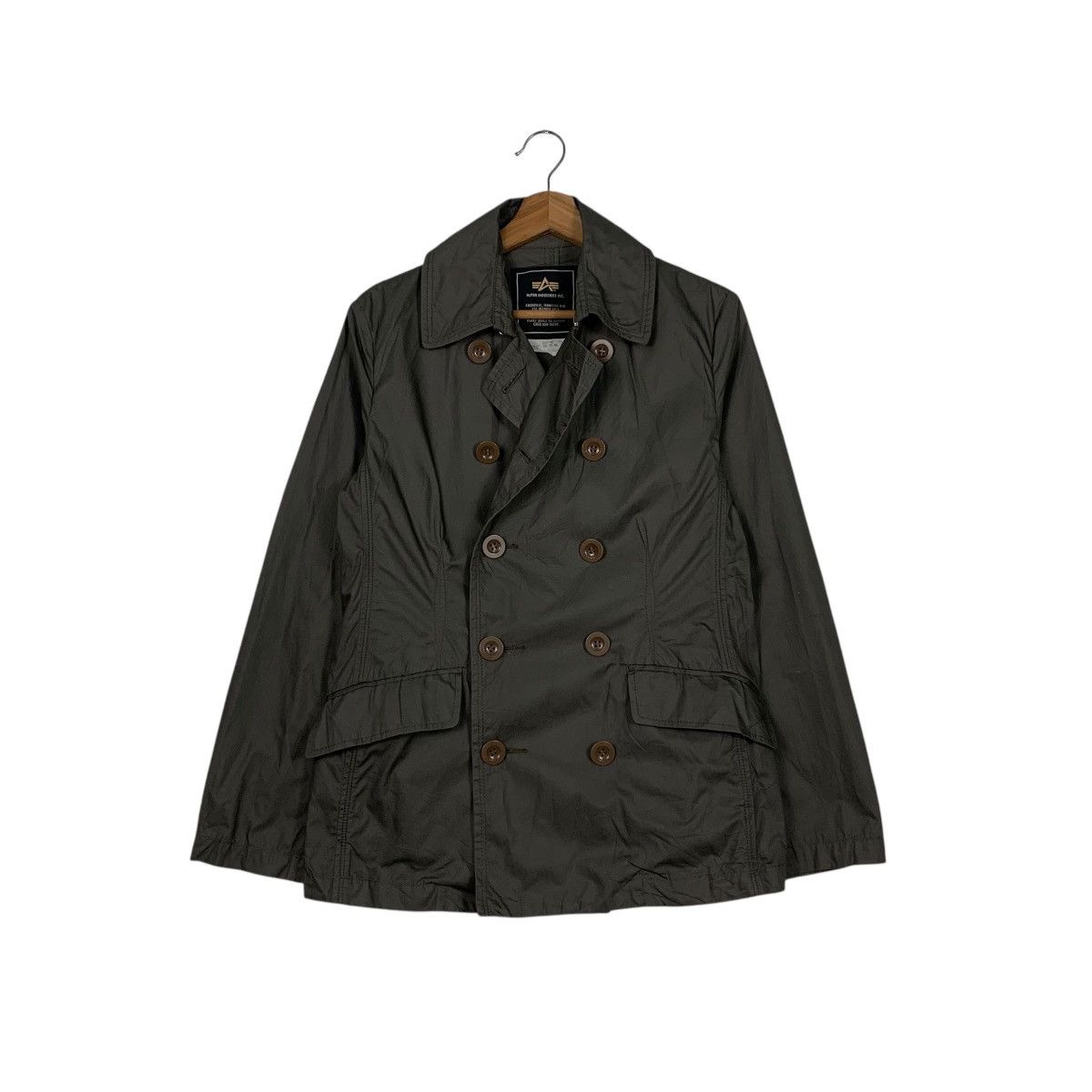 Alpha Industries ALPHA INDUSTRIES Double Breasted Light Coat #1828-C27 Size US M / EU 48-50 / 2 - 1 Thumbnail
