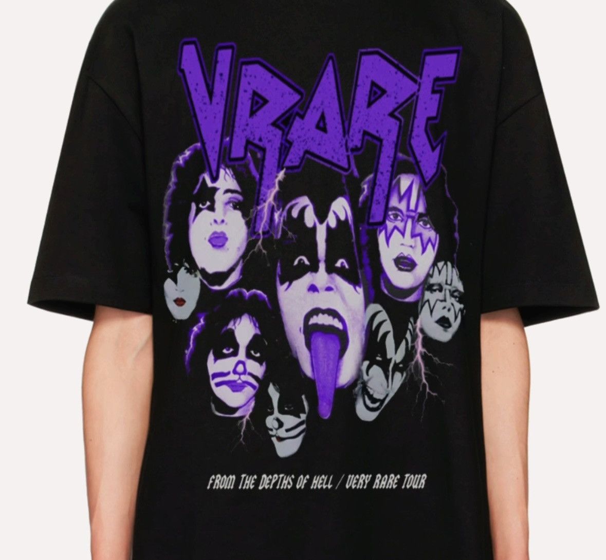 Band Tees KISS custom vrare band tee - heavy crew tshirt Size US L / EU 52-54 / 3 - 8 Thumbnail