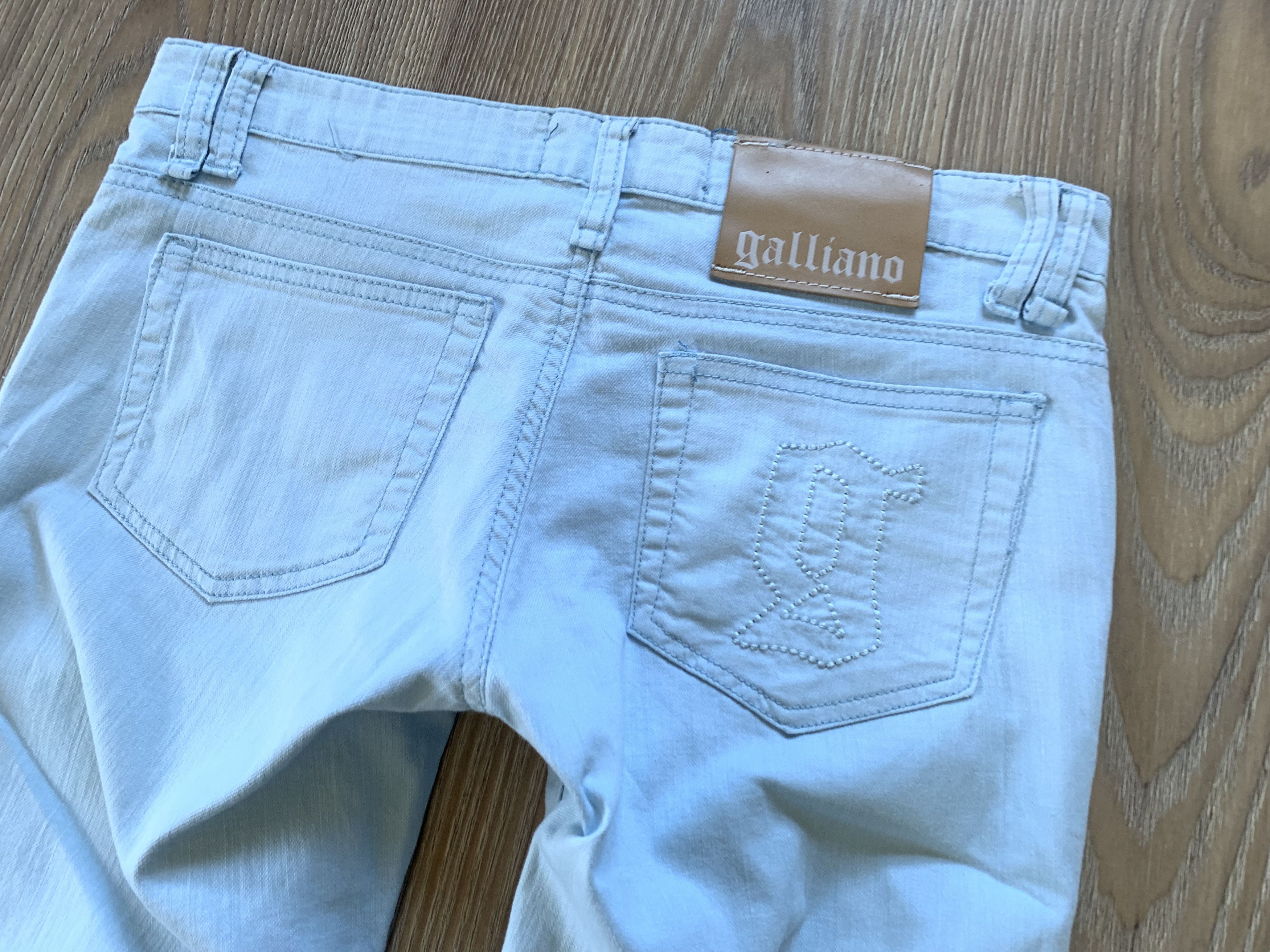 Designer John Galliano Vintage Blue Jeans Size 28" / US 6 / IT 42 - 10 Thumbnail