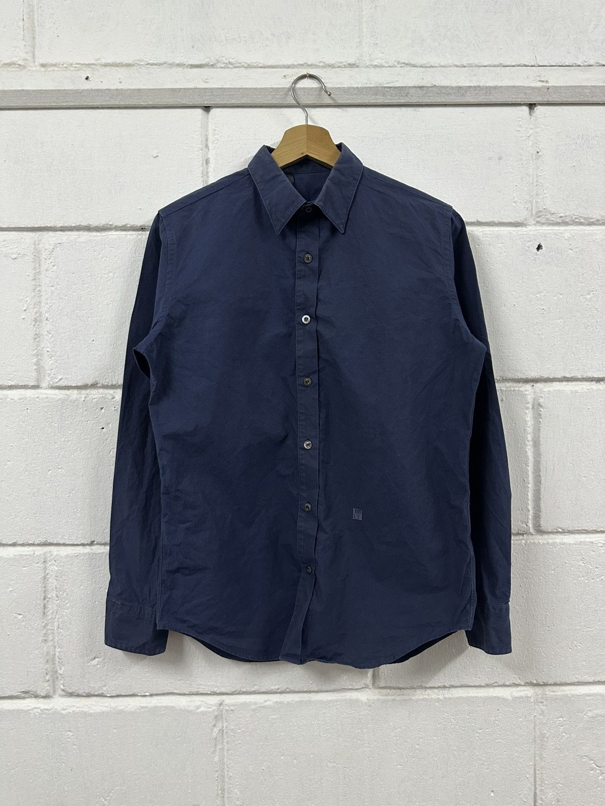 N.Hoolywood N.Hollywood 100% Cotton Blue Black Shirt Size US M / EU 48-50 / 2 - 2 Thumbnail