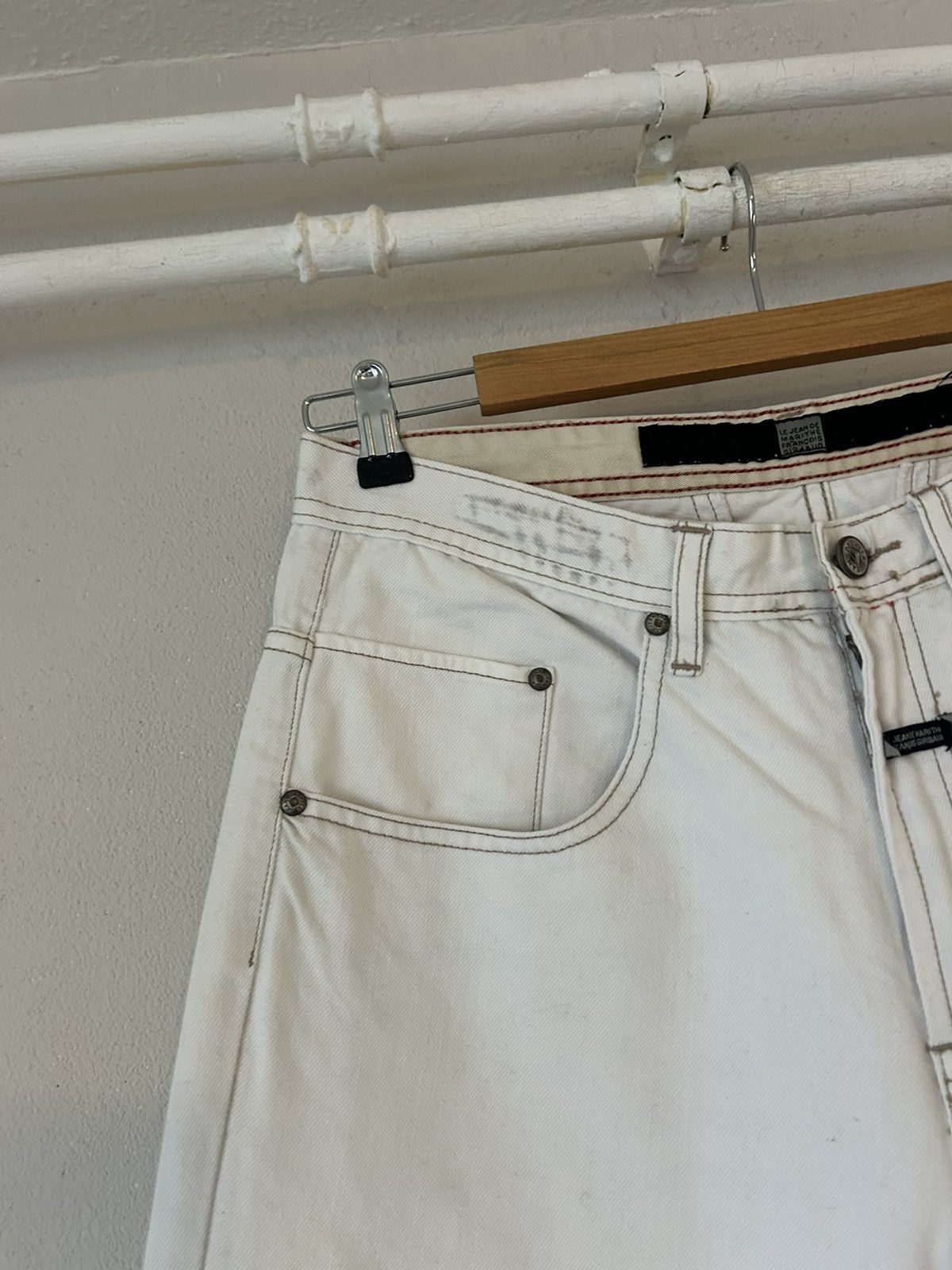 Marithe + Francois Girbaud Martine Françoise Girbaud Graphic Distressed Jeans - Size 32 Size US 32 / EU 48 - 3 Thumbnail