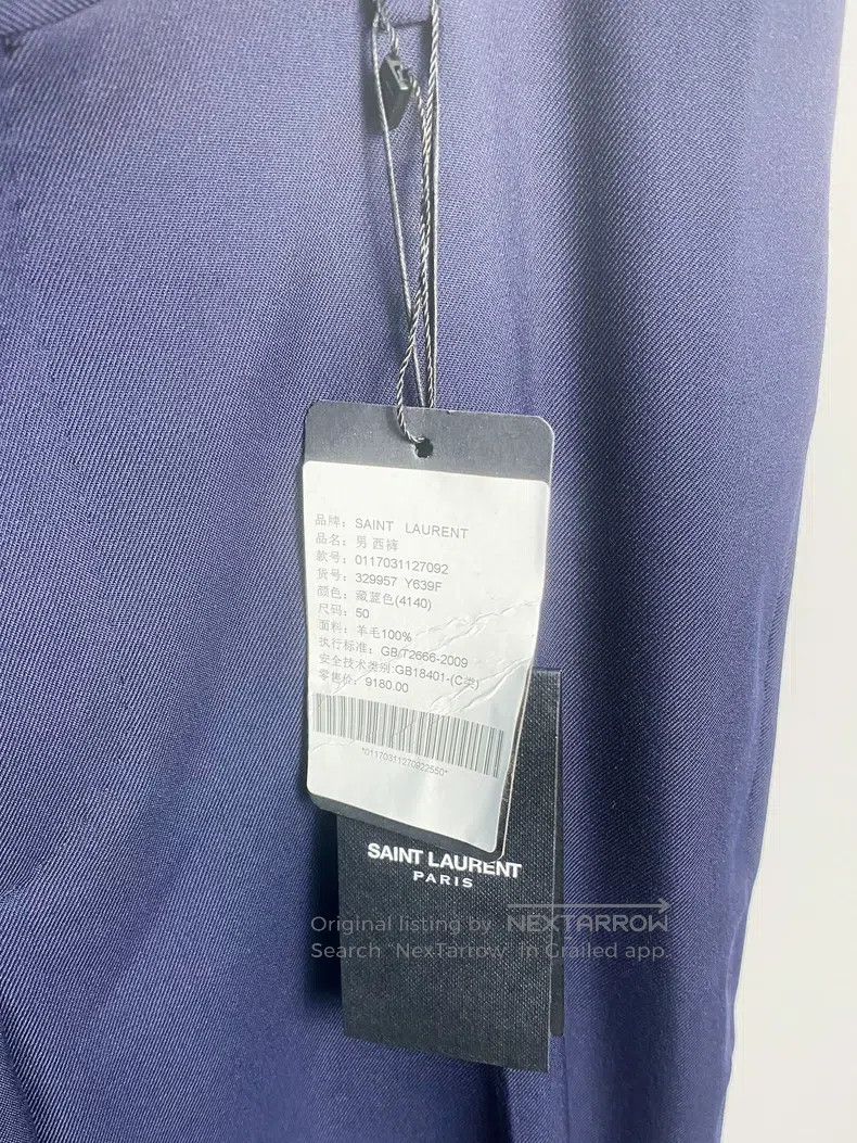 Saint Laurent Paris Saint Laurent Paris Slacks Size US 28 / EU 44 - 4 Thumbnail