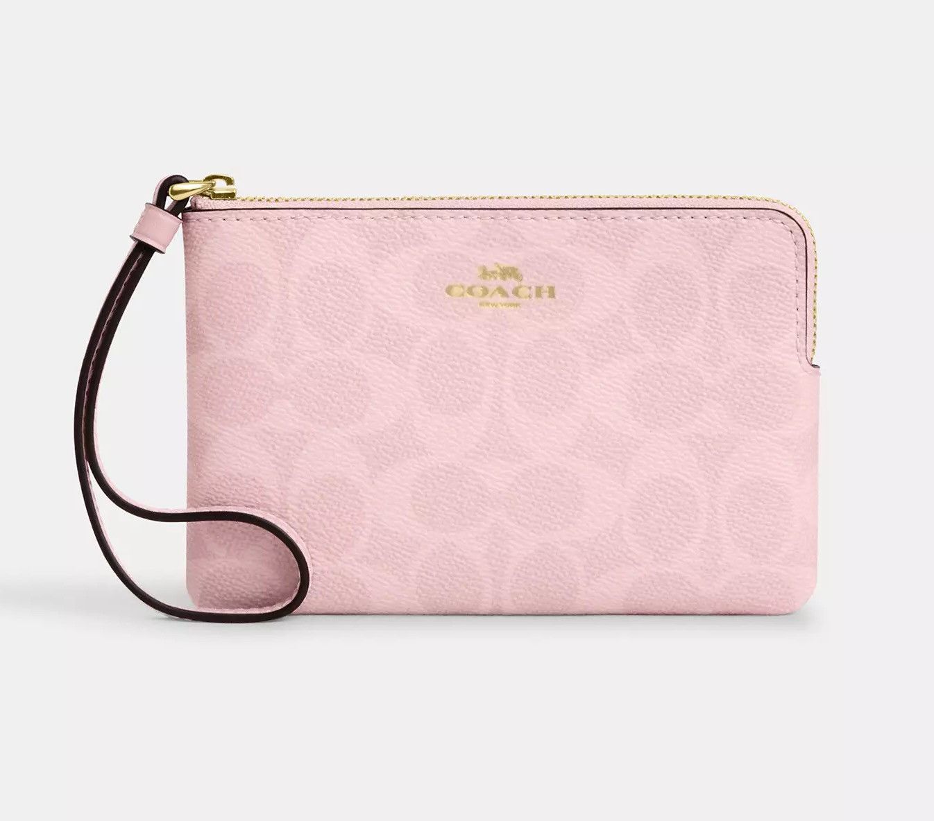 Coach Corner Zip Wristlet In Signature Canvas CAQ75 Size ONE SIZE - 5 Thumbnail