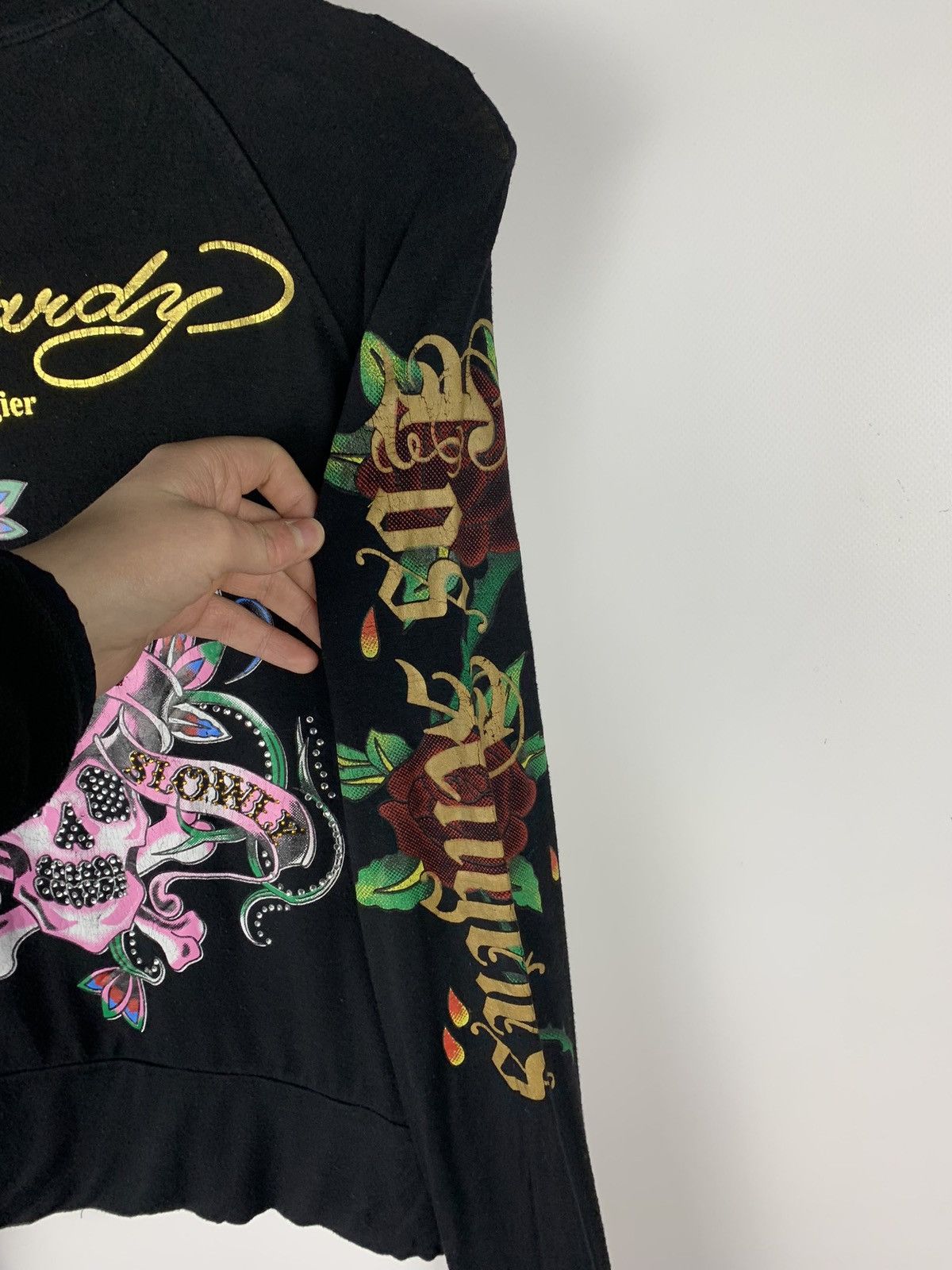 Ed Hardy Vintage Y2K Ed Hardy By Christian Audigier Track Jacket Zip Size S / US 4 / IT 40 - 4 Thumbnail