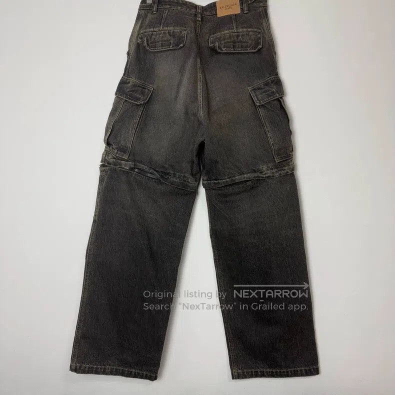Balenciaga Balenciaga size XS Vintage Washed Removable Cargo Denim Wo Size US 27 - 2 Thumbnail
