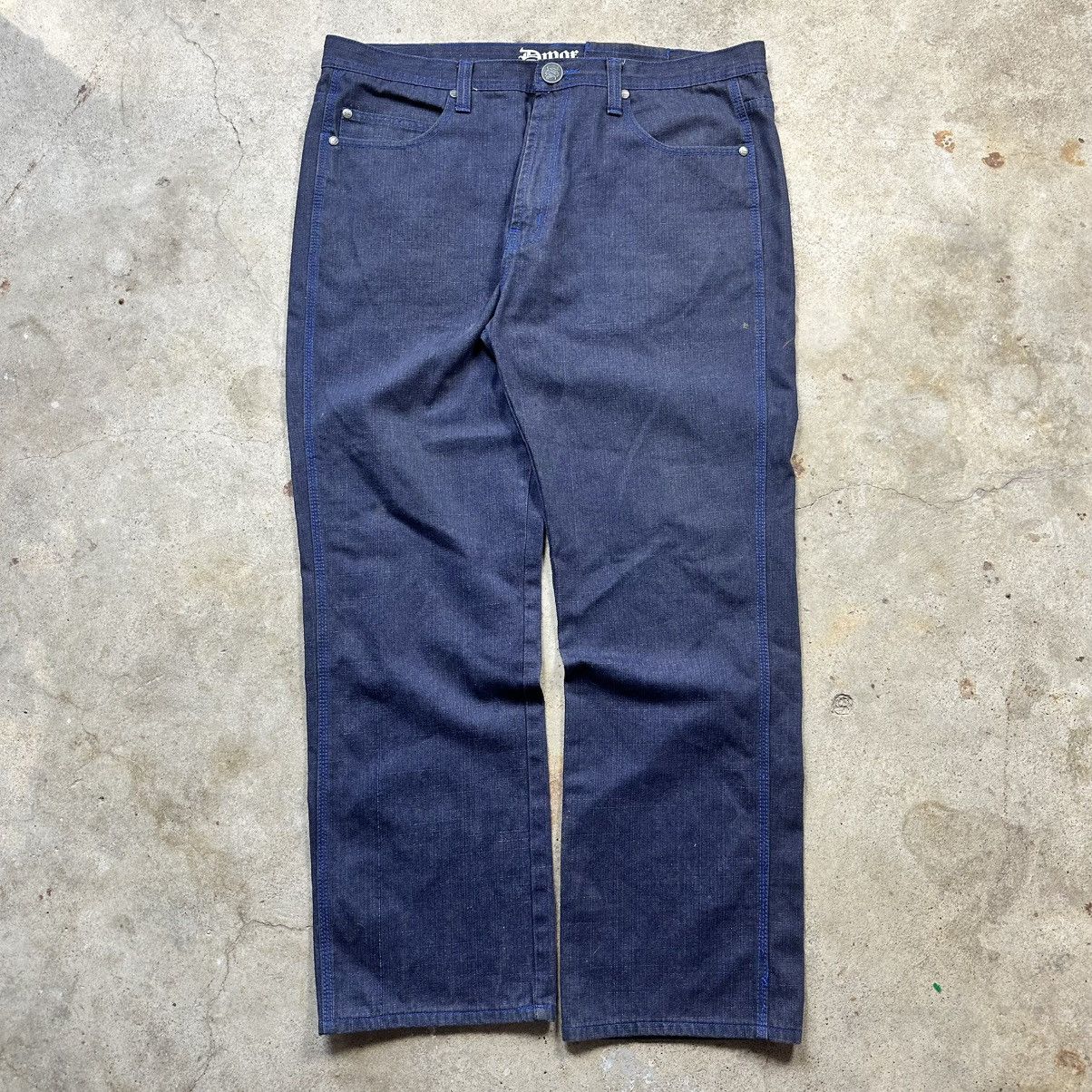 Other Vintage Y2K Baggy Skater DMax Dark Blue Denim Jeans Size 40 Size US 40 / EU 56 - 6 Thumbnail