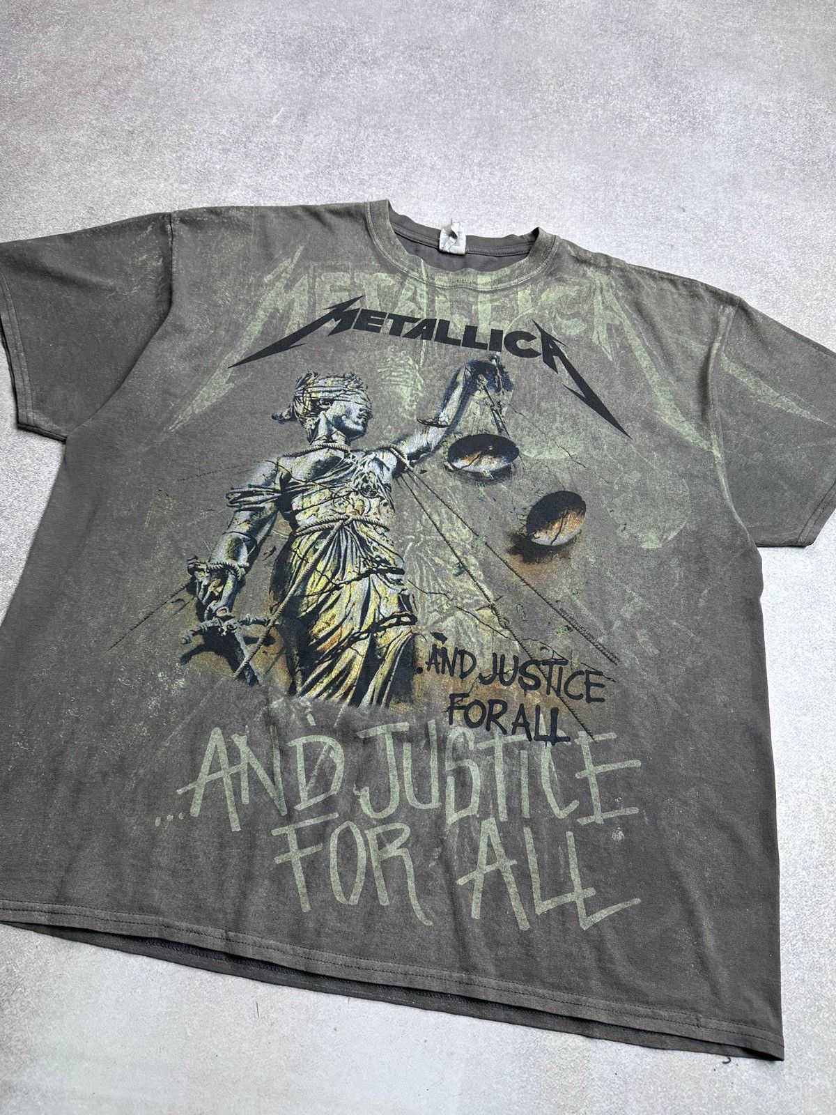 Band Tees Vintage Metallica Justice All Over Print Boxy T-shirt XXL Size US XXL / EU 58 / 5 - 2 Thumbnail