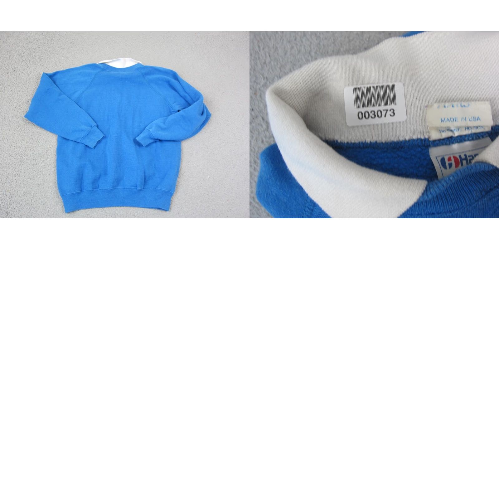 Hanes VINTAGE Hanes Sweater Mens L Blue Collared Knit Pullover 80s 90s City Classic Winter Fall Size US L / EU 52-54 / 3 - 9 Thumbnail