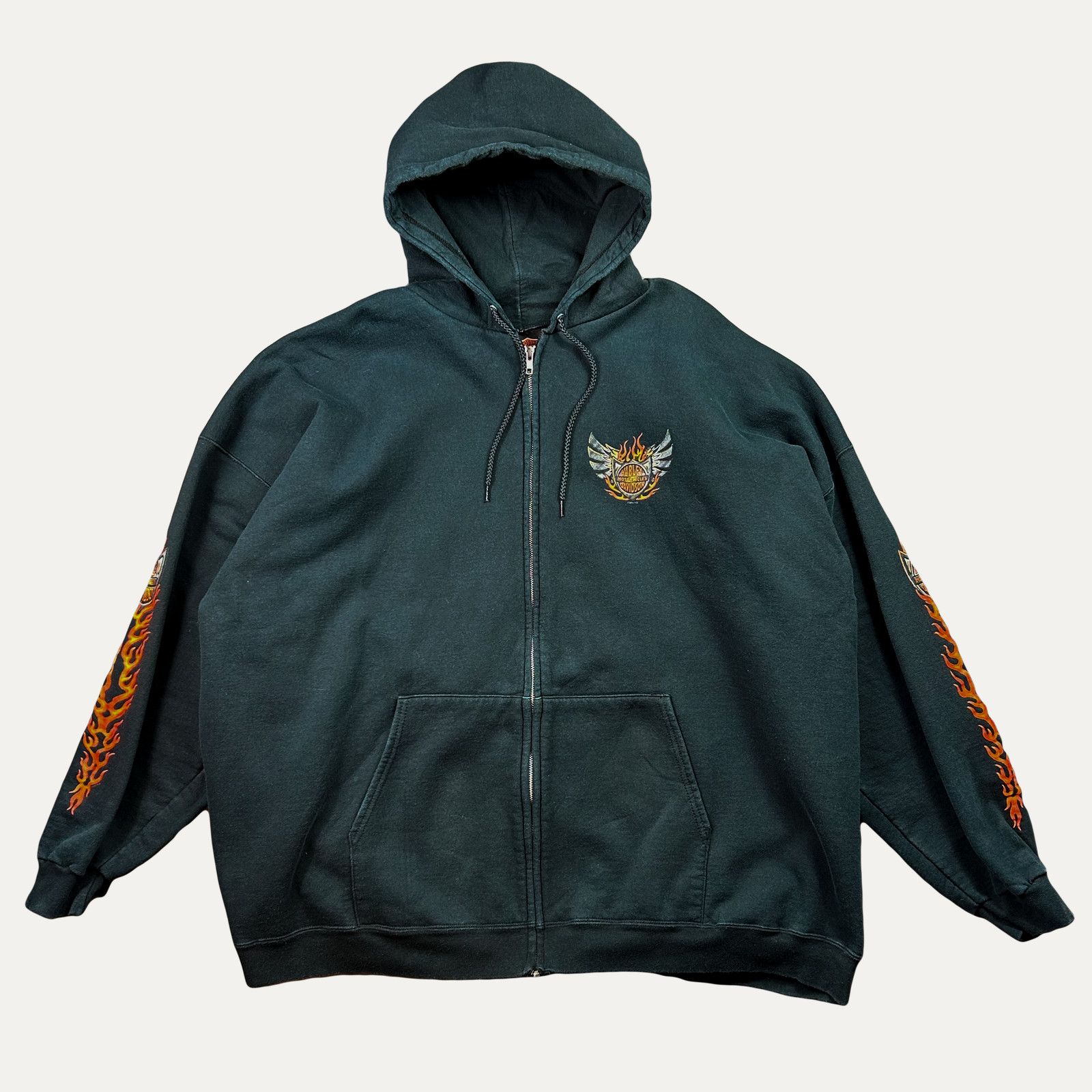 Harley Davidson Vintage 2005 Harley Davidson Zip-Up Jacket Size US XL / EU 56 / 4 - 1 Thumbnail