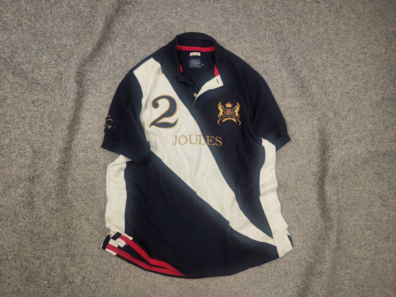 Julius Joules latino polo Rugby Jersey club Logo Shirt Vintage Size US XXL / EU 58 / 5 - 1 Thumbnail