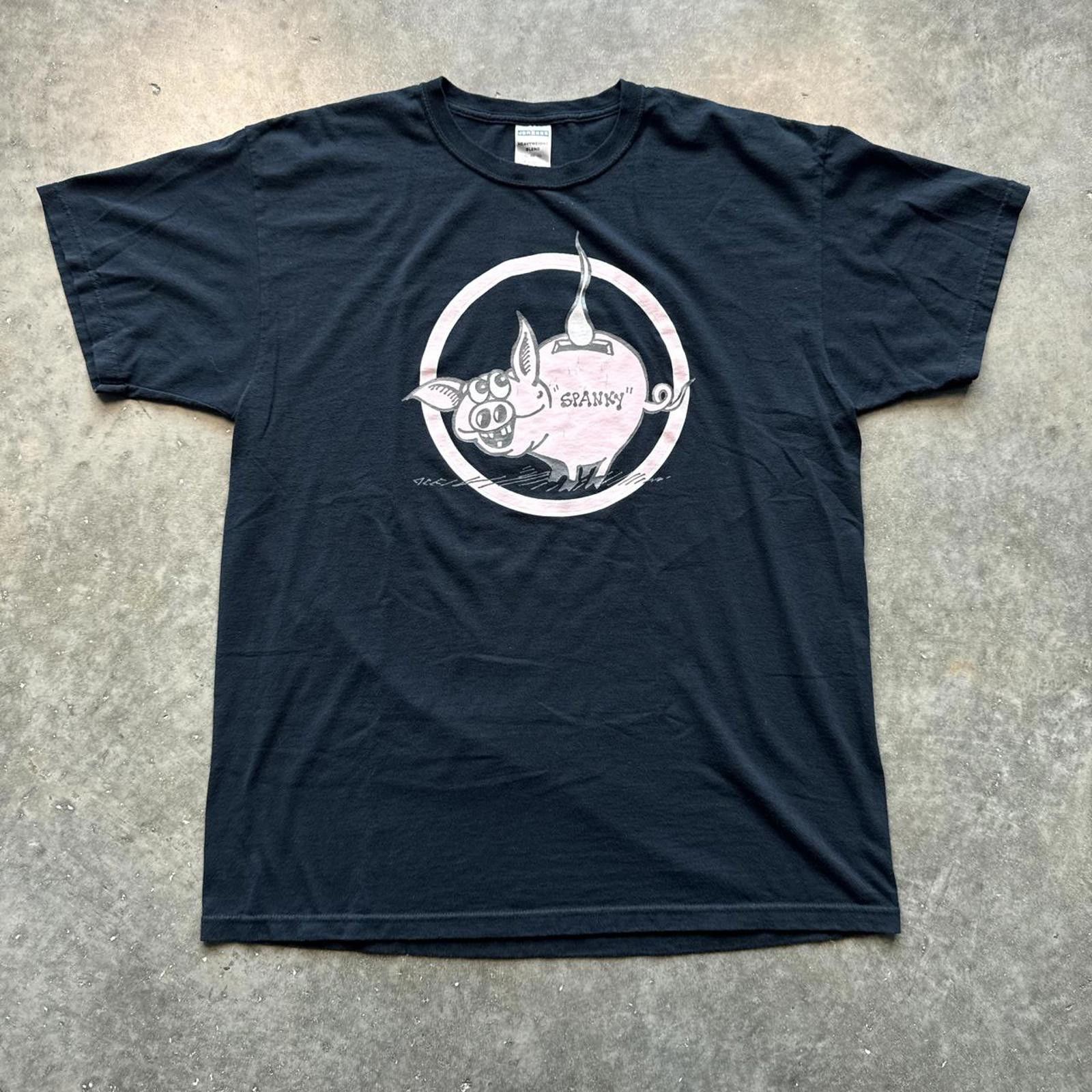 Other Faded Vintage 2000’s Graphic T-Shirt "Spanky" Pig Size US XL / EU 56 / 4 - 1 Thumbnail