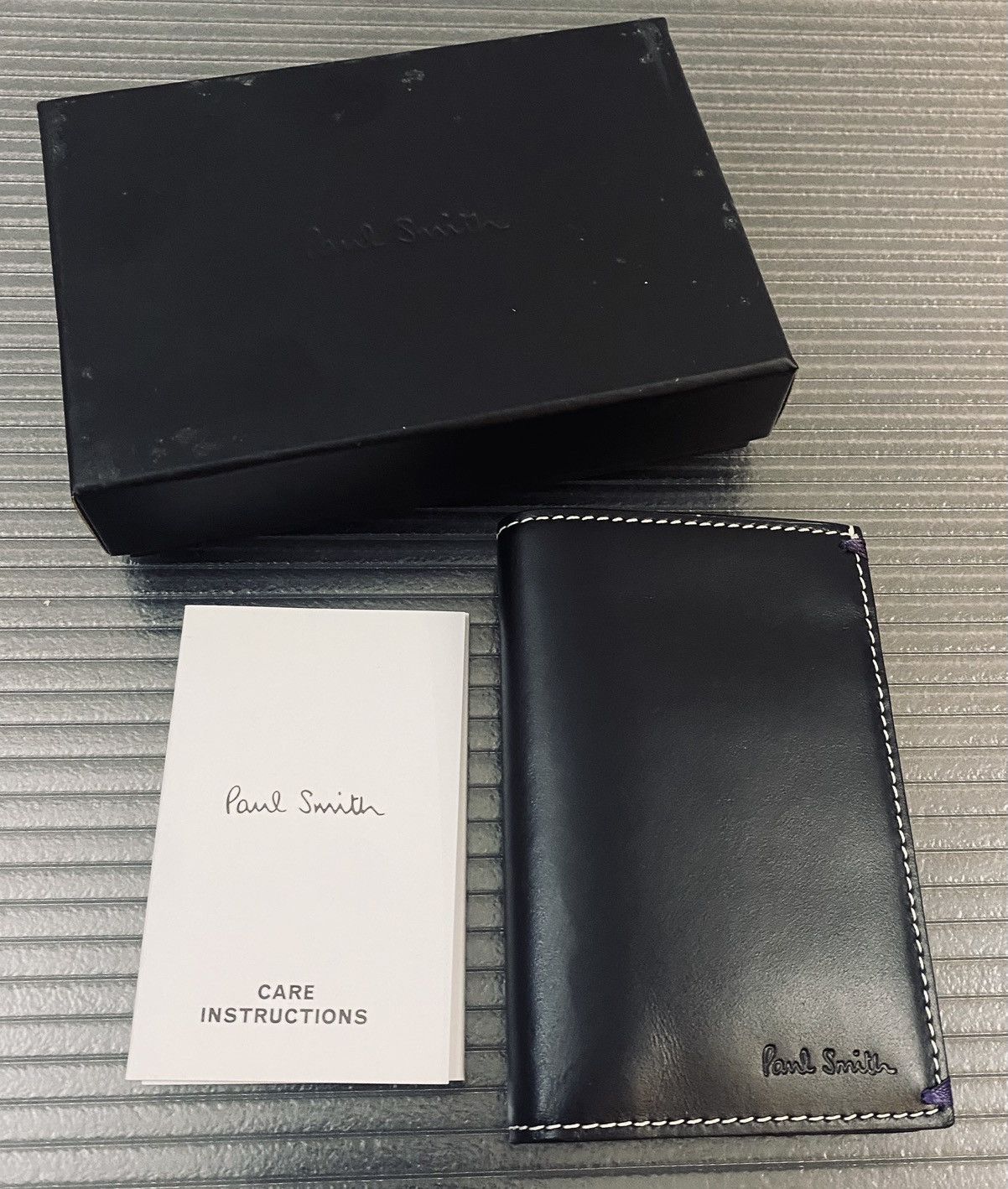 Paul Smith Paul Smith 🇮🇹 Nero leather Leitz camera collage cc wallet NEW Size ONE SIZE - 1 Thumbnail