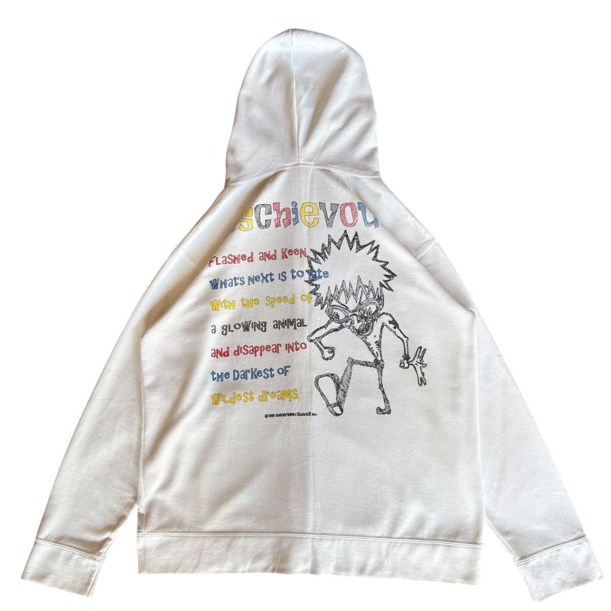Japanese Brand Mischievous White Graphic Print Sweaters Size US L / EU 52-54 / 3 - 1 Thumbnail