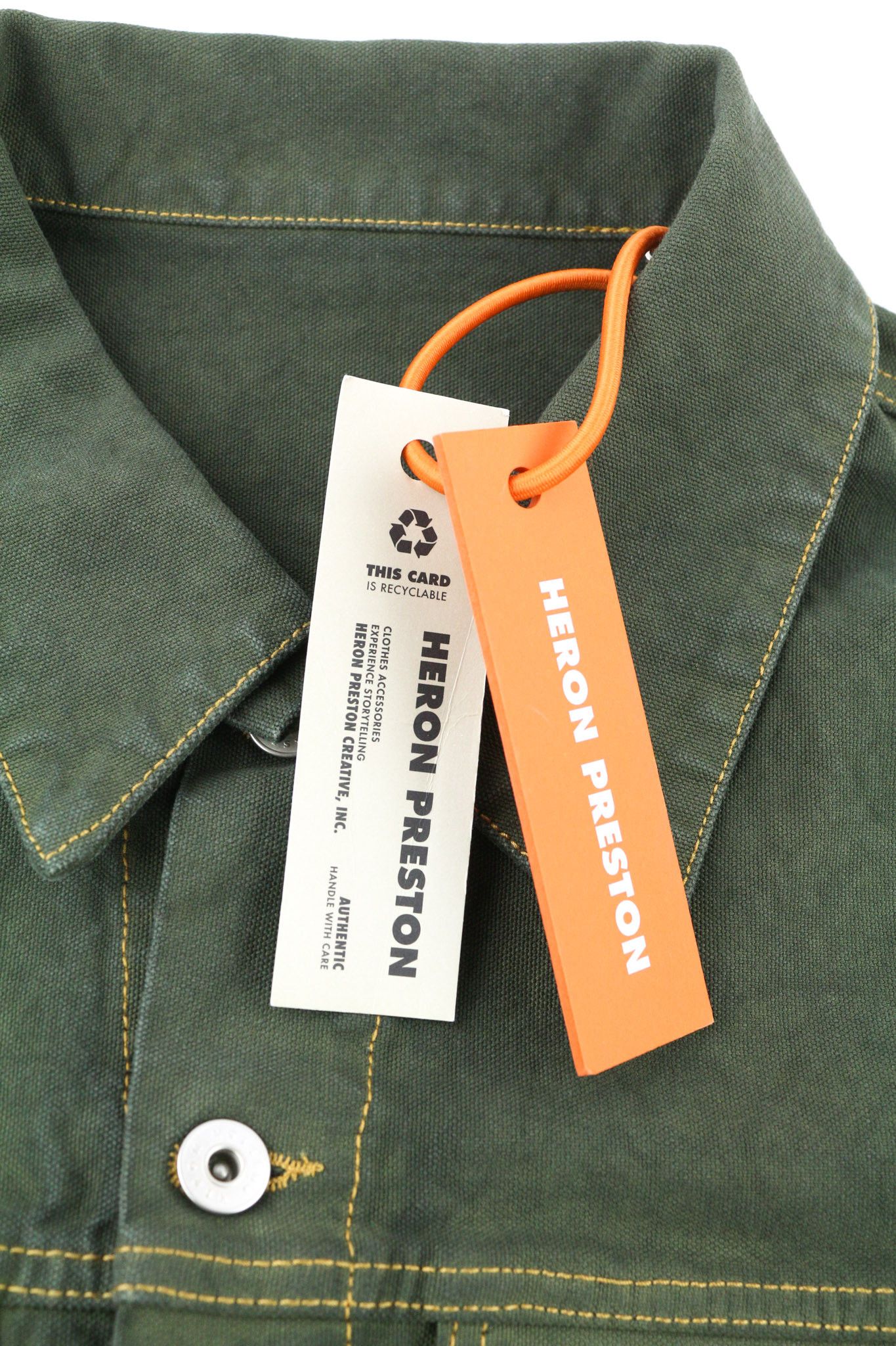 Heron Preston Men L Green Pure Cotton Long Sleeved 80299 Size US L / EU 52-54 / 3 - 6 Thumbnail