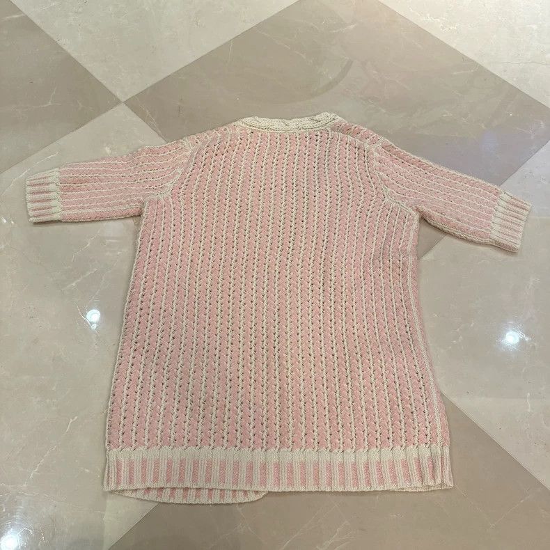 Chanel Chanel Pink knitted cardigan coat Size XXS / US 00 / IT 34 - 8 Thumbnail