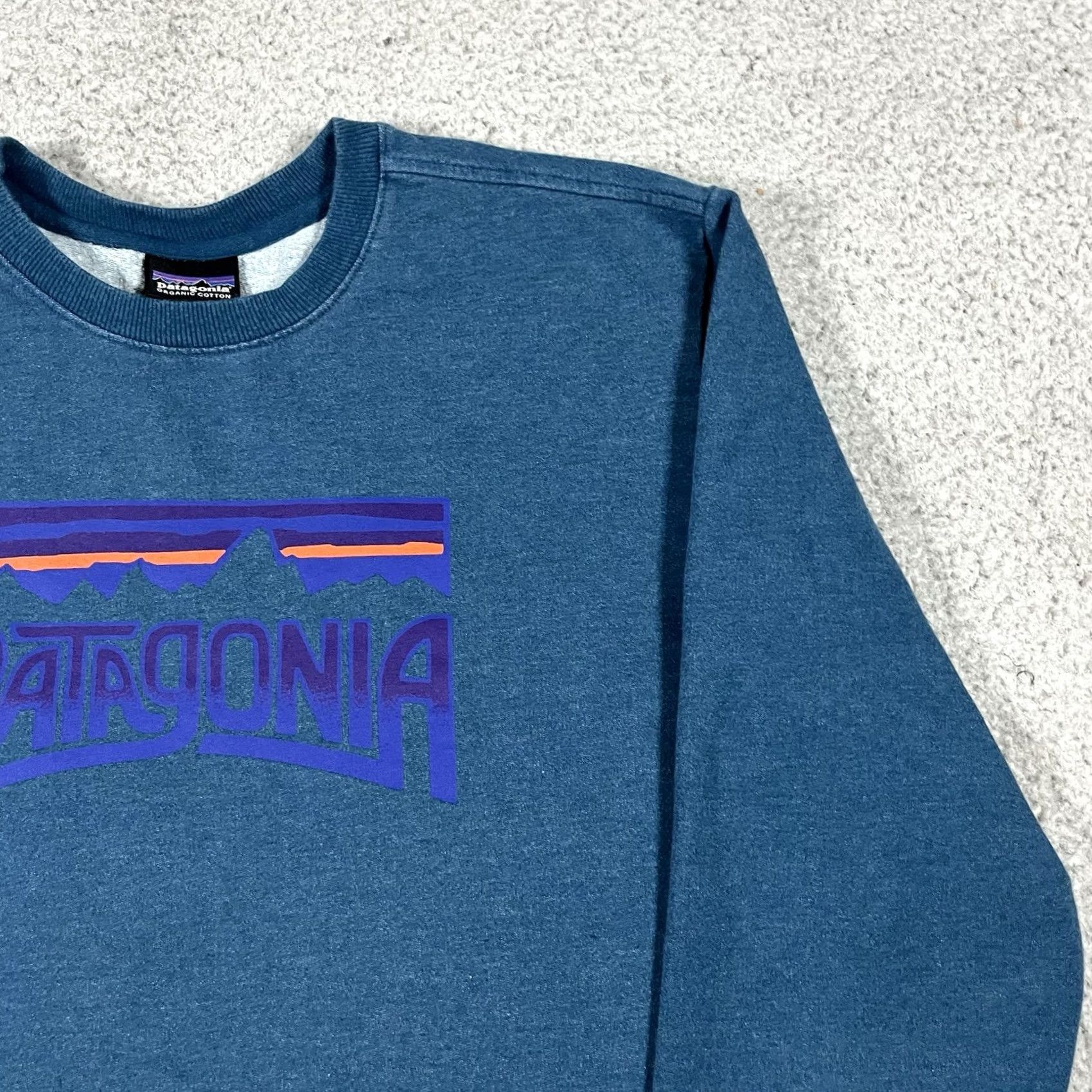Patagonia Patagonia Sweatshirt Men M Graphic Pullover Long Sleeve Crewneck Organic Fitz Blue Cotton Fleece Logo All Seasons Hiking Running Walking Size US M / EU 48-50 / 2 - 5 Thumbnail