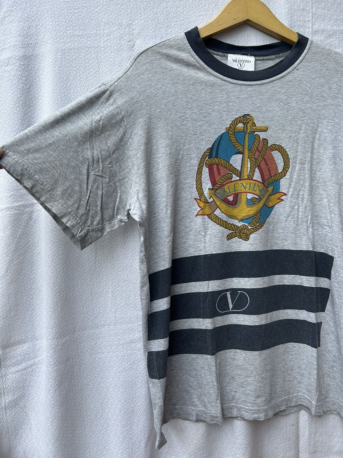 Valentino × Vintage Valentino anchor tee Size US L / EU 52-54 / 3 - 3 Thumbnail