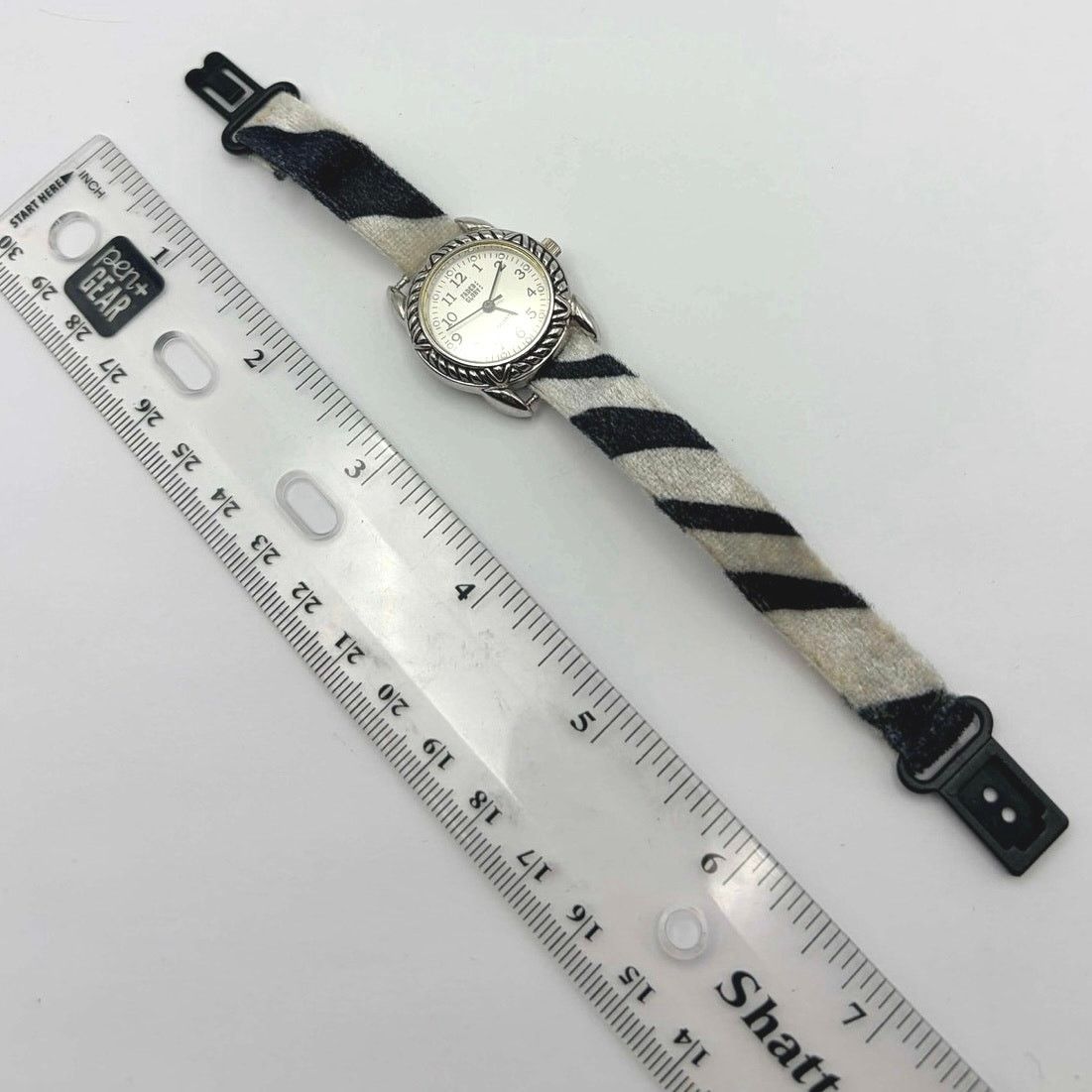 Faded Glory Silver Zebra Faded Glory Watch Size ONE SIZE - 4 Thumbnail