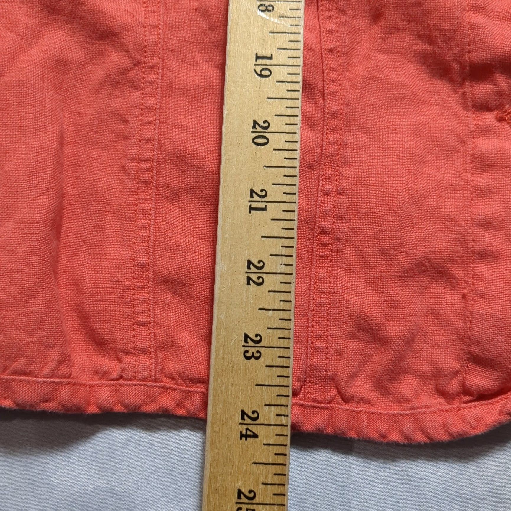 Vintage VINTAGE Jackpot by Carli Gry Babette Linen Trucker Jacket Coral Womens 3 Medium? VTG Y2K Size L / US 10 / IT 46 - 7 Thumbnail