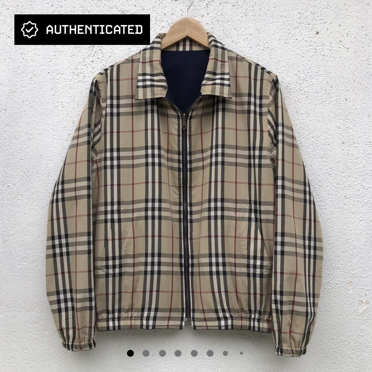 Burberry Vintage Burberrys Checked Reversible Bomber Jacket Size US M / EU 48-50 / 2 - 2 Thumbnail