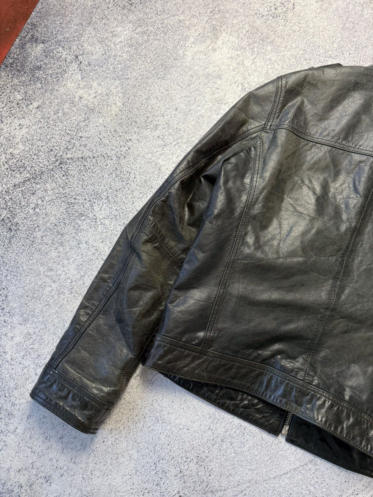 Leather Crazy True Vintage Cycle Rider Leather Jacket Biker Rare Y2K Size US L / EU 52-54 / 3 - 24 Thumbnail