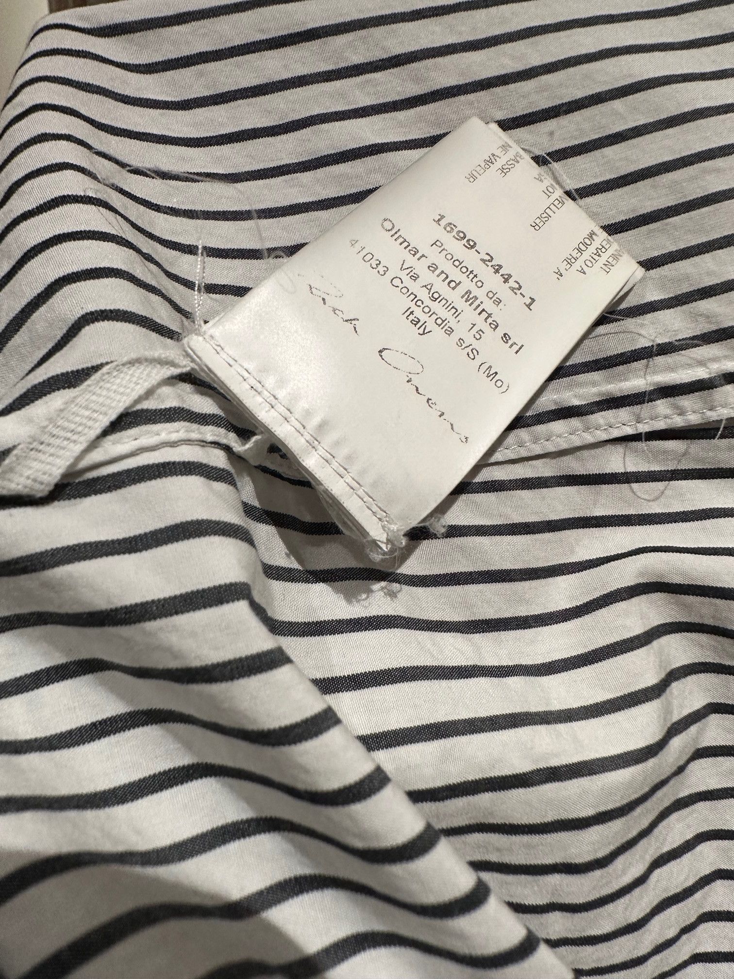 Rick Owens Rick Owens Mainline Striped Graphic Shirt – RU14S1294-GRAPH Size US M / EU 48-50 / 2 - 8 Thumbnail