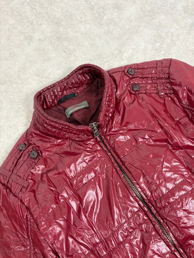 Daniele Alessandrini 2000s Daniele Alessandrini Bordeaux Patent British Puffer Jacket Size US S / EU 44-46 / 1 - 5 Thumbnail