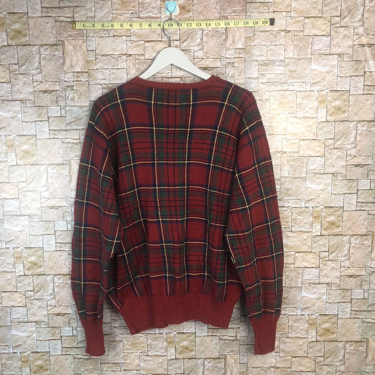 Ralph Lauren Polo Ralph Lauren checkered Red Knitwear #A22 Size US L / EU 52-54 / 3 - 12 Thumbnail