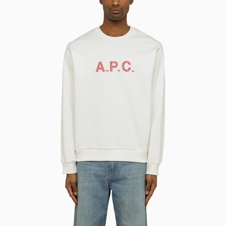 image of A P C O1D2Blof0124 Sweatshirt In White, Men's (Size Small)