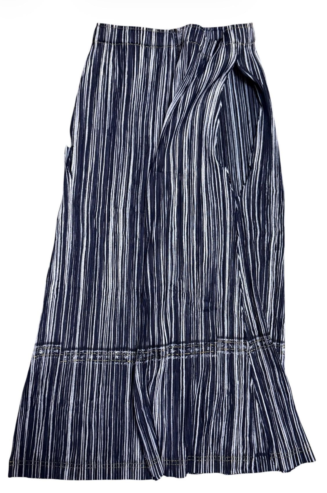Pleats Please Issey Miyake Pleats Please Issey Miyake Skirt Denim Prints Size 28" / US 6 / IT 42 - 3 Thumbnail