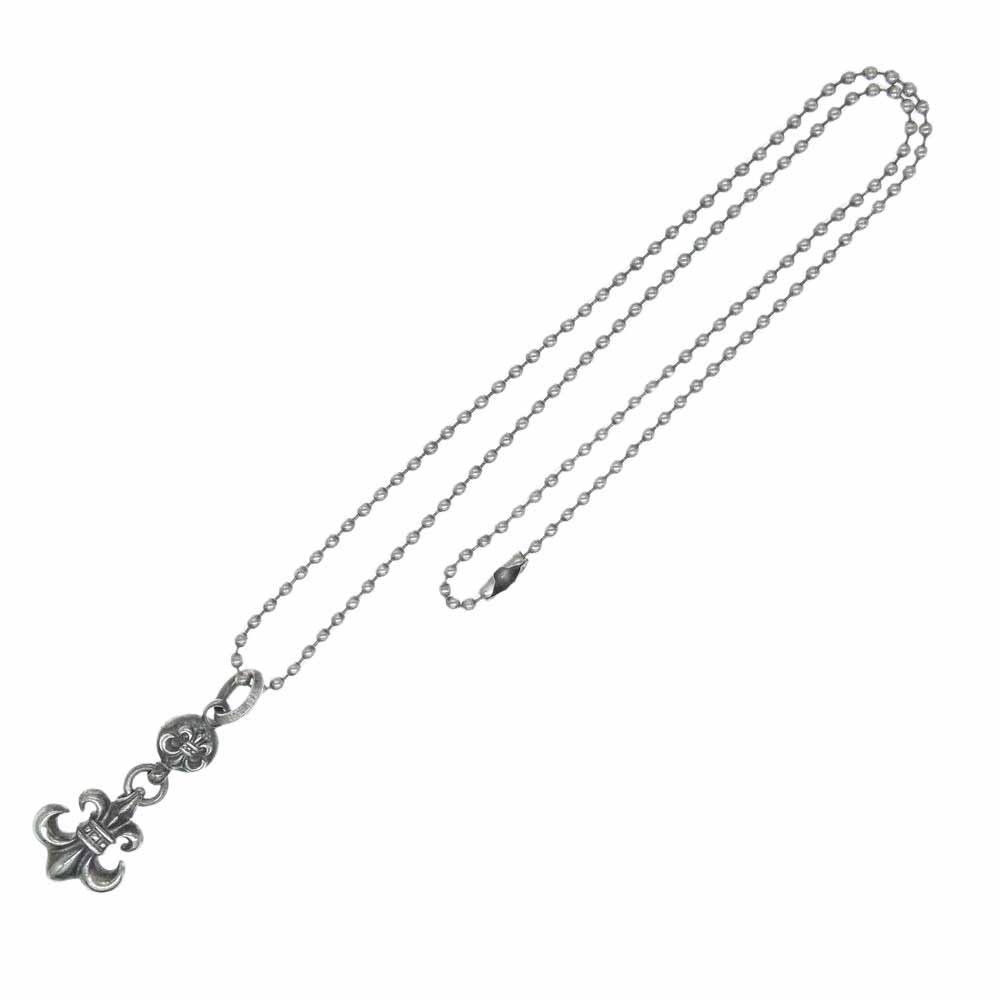 image of Chrome Hearts Single Ball Flare Necklace - 20 Inch in Silver, Men's
