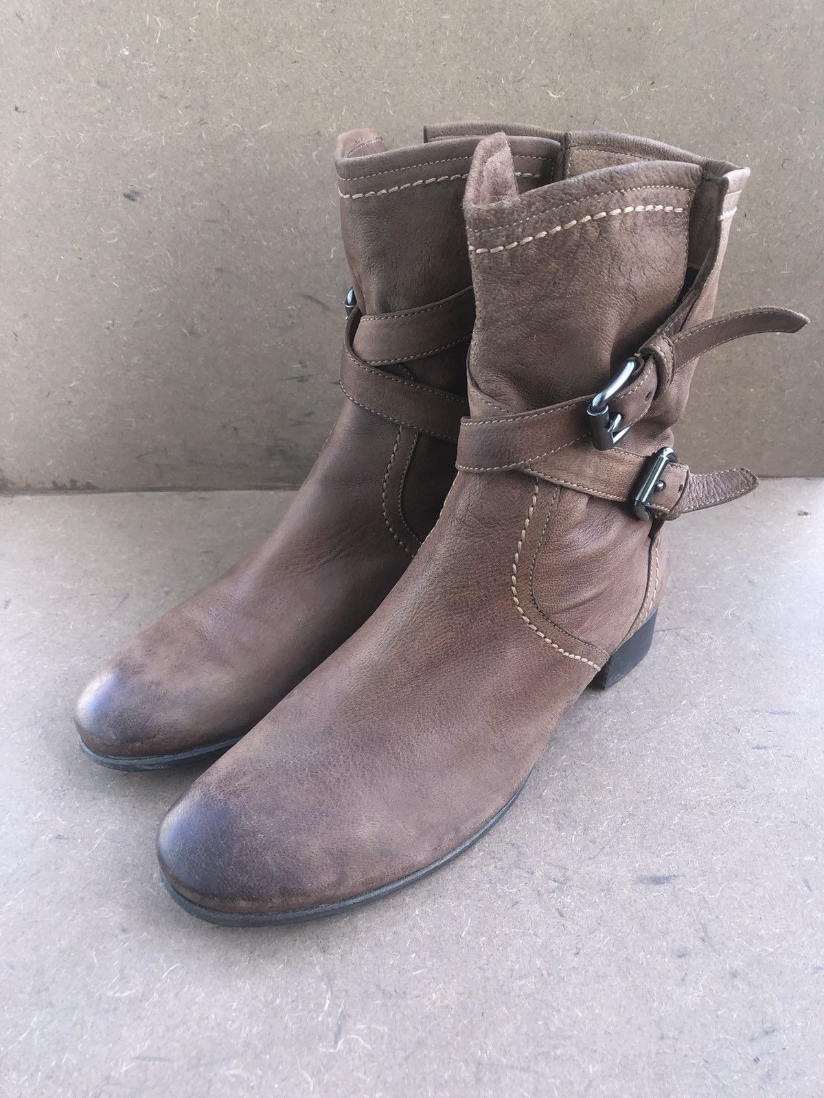 Prada Prada Brown Calfskin Leather Women’s Boots Size 39.5 Size US 9.5 / IT 39.5 - 3 Thumbnail