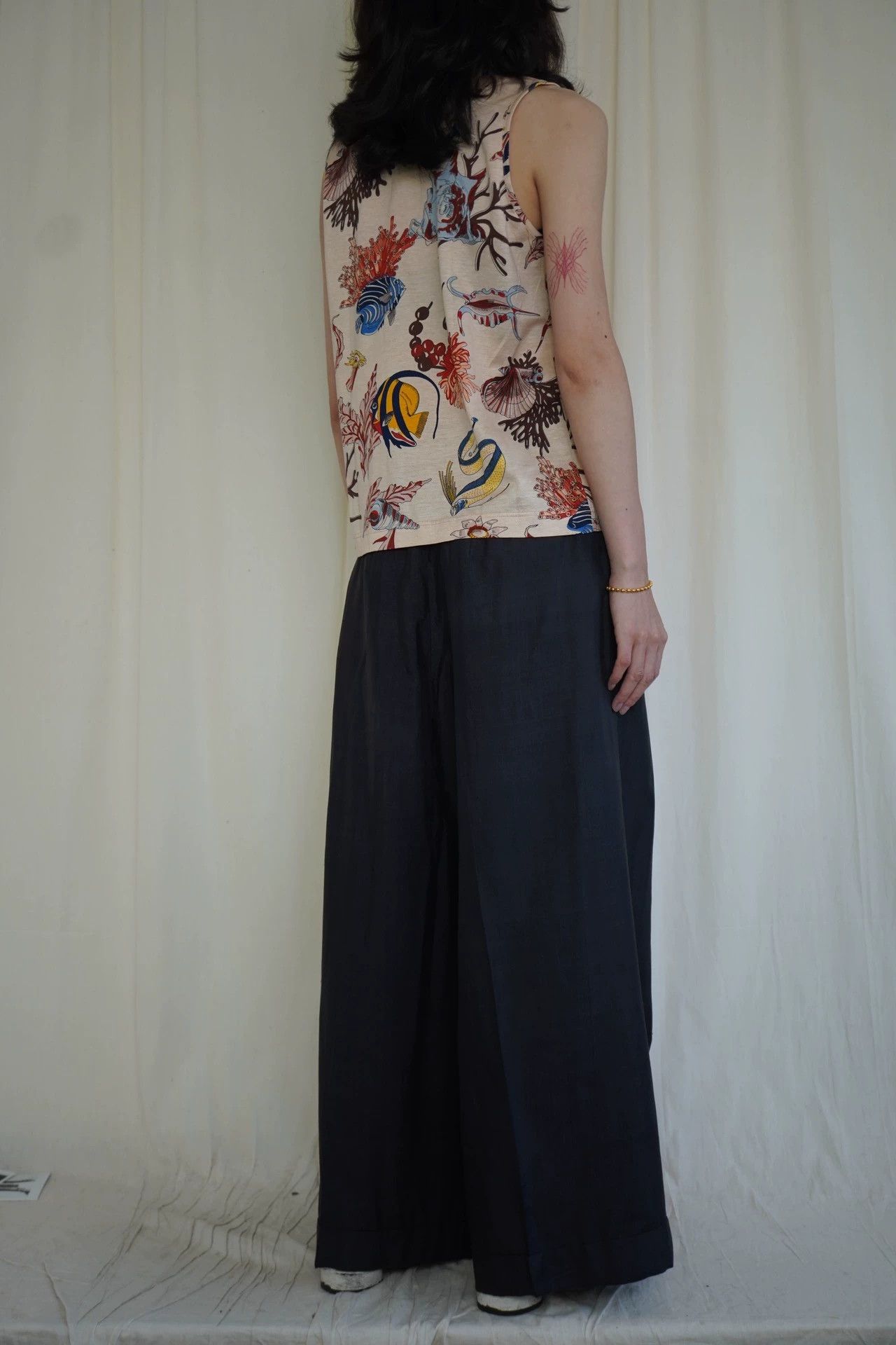 Hermes Hermes 1980s Ocean Creature Cotton Vest M Size M / US 6-8 / IT 42-44 - 3 Thumbnail
