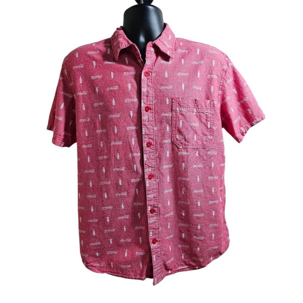 Coca Cola Coca Cola Men Short Sleeve Button Up Shirt Medium Size US M / EU 48-50 / 2 - 1 Thumbnail