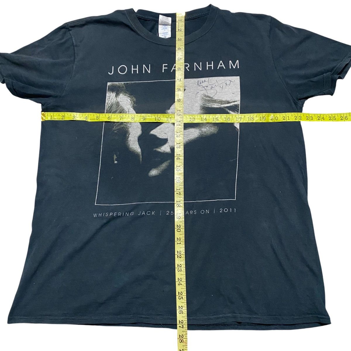 Band Tees Vintage John Farnham Signature Merch Whispering Jack 2011 Size US L / EU 52-54 / 3 - 10 Thumbnail