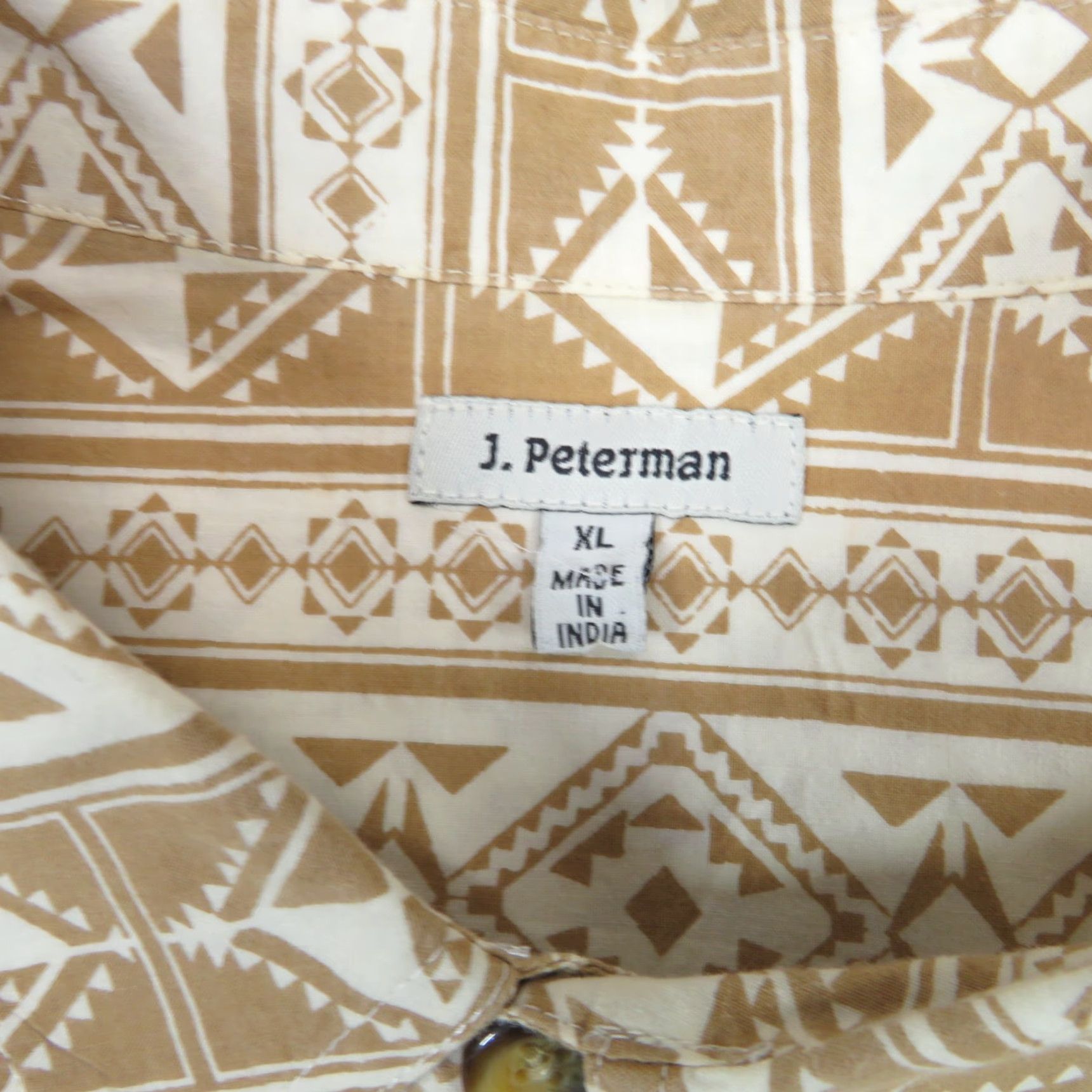 Vintage J. Peterman Shirt Men XL Aztec Tribal All Over Graphic Print Safari Collar Button Size US XL / EU 56 / 4 - 3 Thumbnail