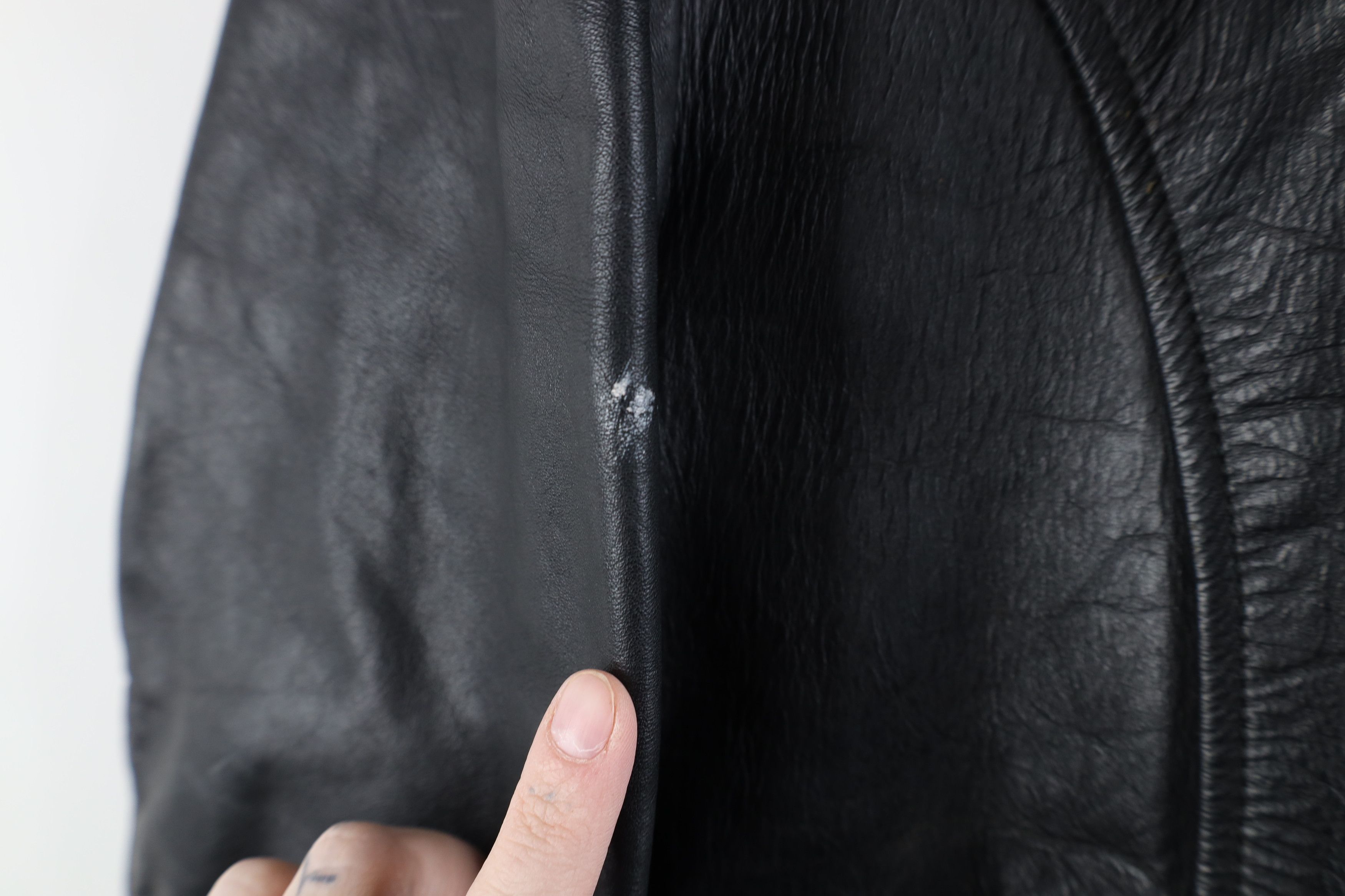 Vintage Vintage 70s Cafe Racer Motorcycle Bomber Jacket Black USA Size US L / EU 52-54 / 3 - 5 Thumbnail