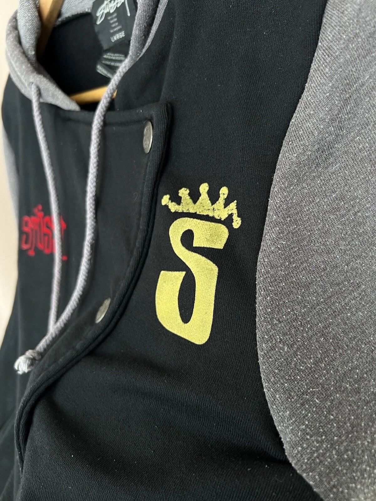Stussy Stussy Snap Jacket Womens Size L Crown Logo Bomber Vintage Size L / US 10 / IT 46 - 11 Thumbnail