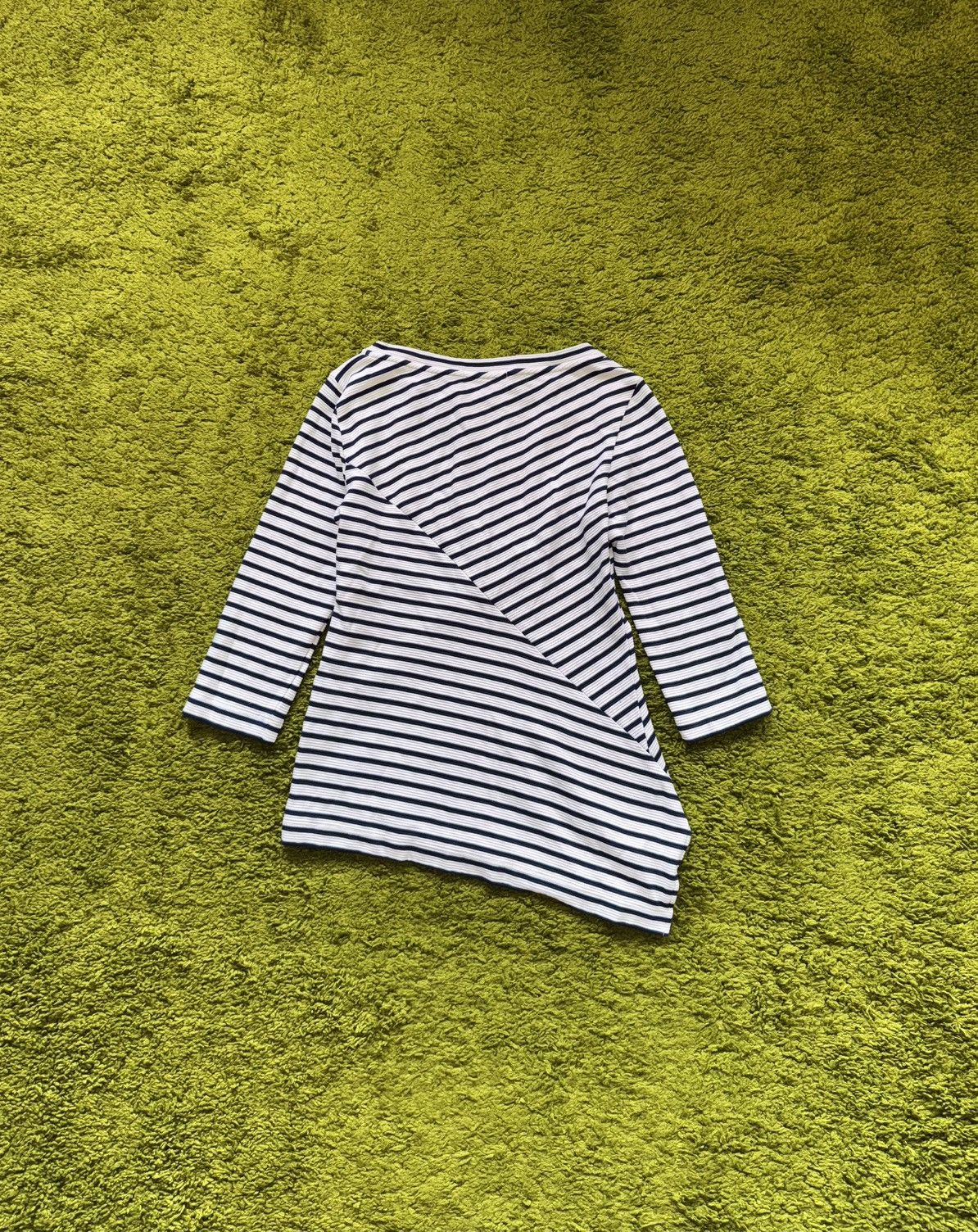 Lacoste 🐊🇫🇷 Lacoste striped patch logo assymetric longsleeve Size M / US 6-8 / IT 42-44 - 2 Thumbnail