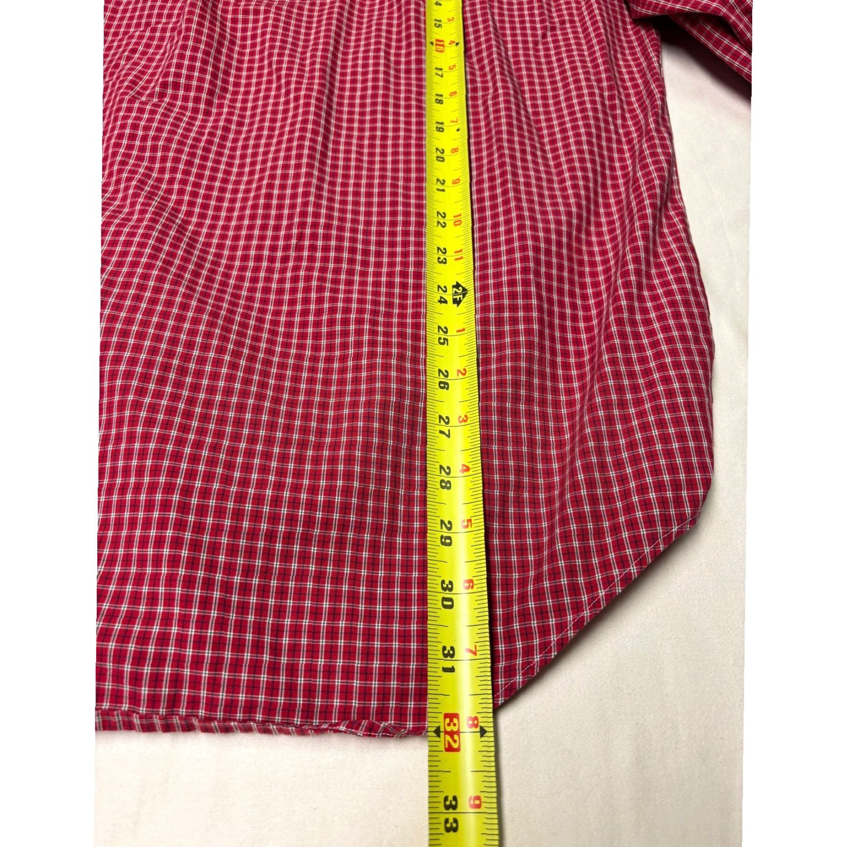 Ralph Lauren Ralph Lauren Yarmouth Men's Red Gingham Button-Down Shirt Check Casual Classic Fit Long Sleeve 16 1/2 34/35 Mens Size US L / EU 52-54 / 3 - 7 Thumbnail