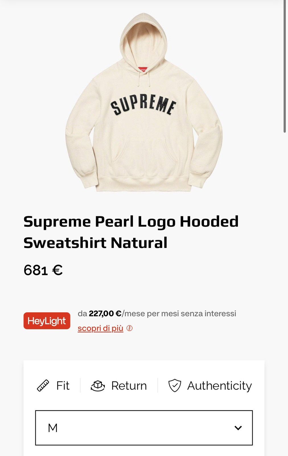 Supreme Supreme FW21 Pearl Hoodie Size US M / EU 48-50 / 2 - 13 Thumbnail