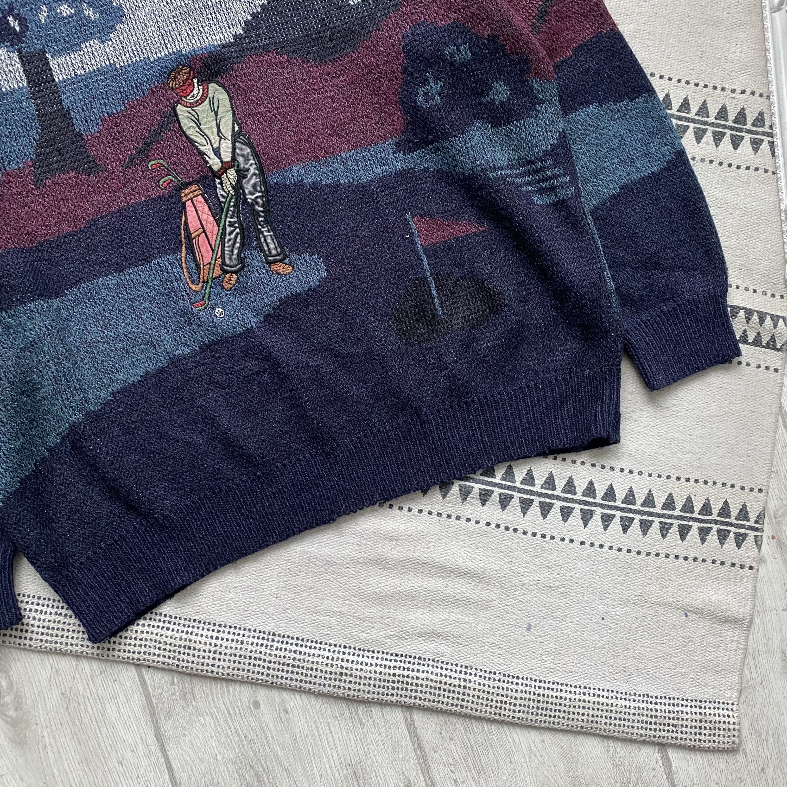 Polo Ralph Lauren Vintage 90s Golf Golfer Knit cozy sweater distressed Size US M / EU 48-50 / 2 - 3 Thumbnail