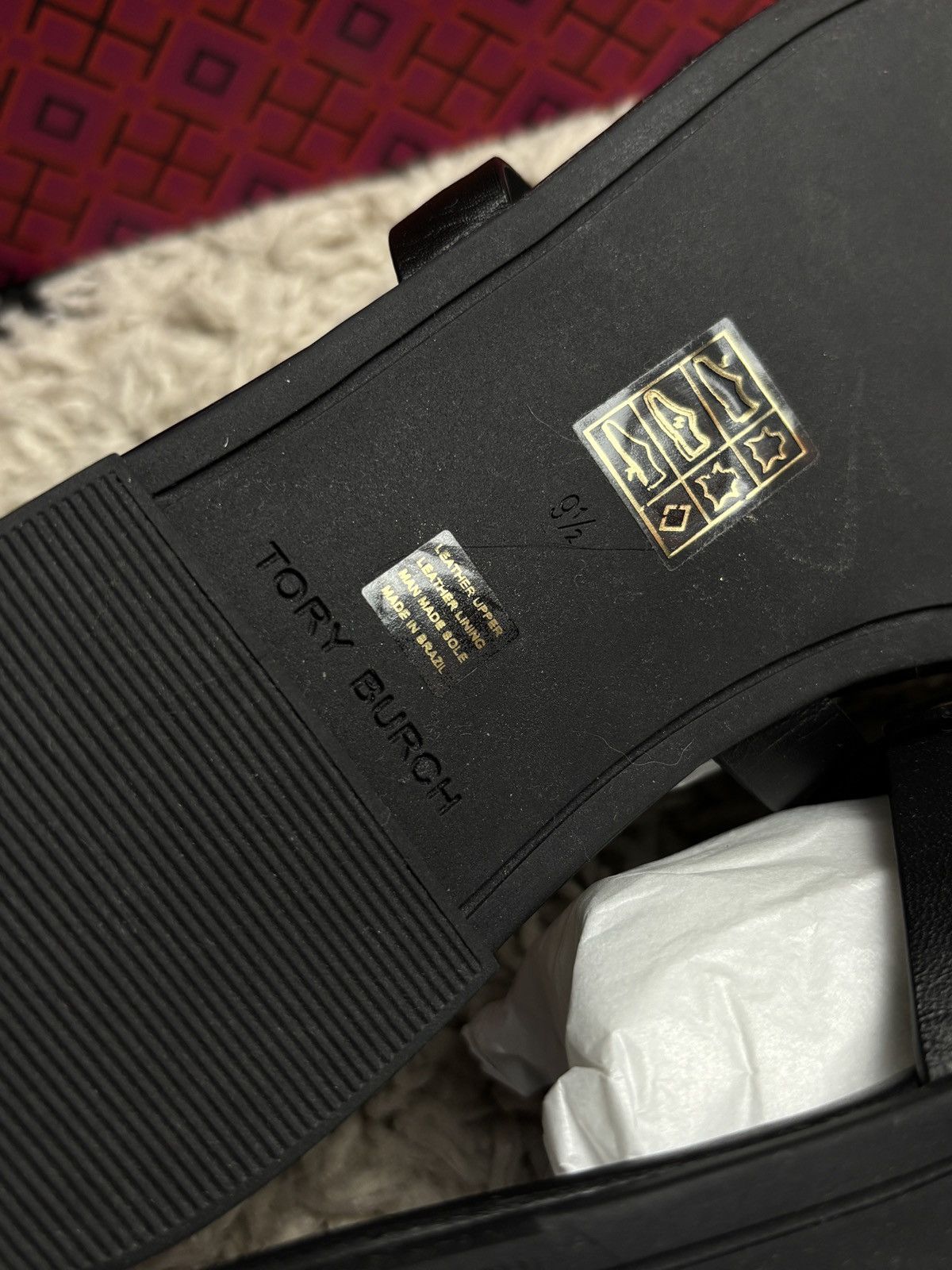 Tory Burch Tory Burch Meta Miller Black Sandal Size US 9.5 / IT 39.5 - 7 Thumbnail